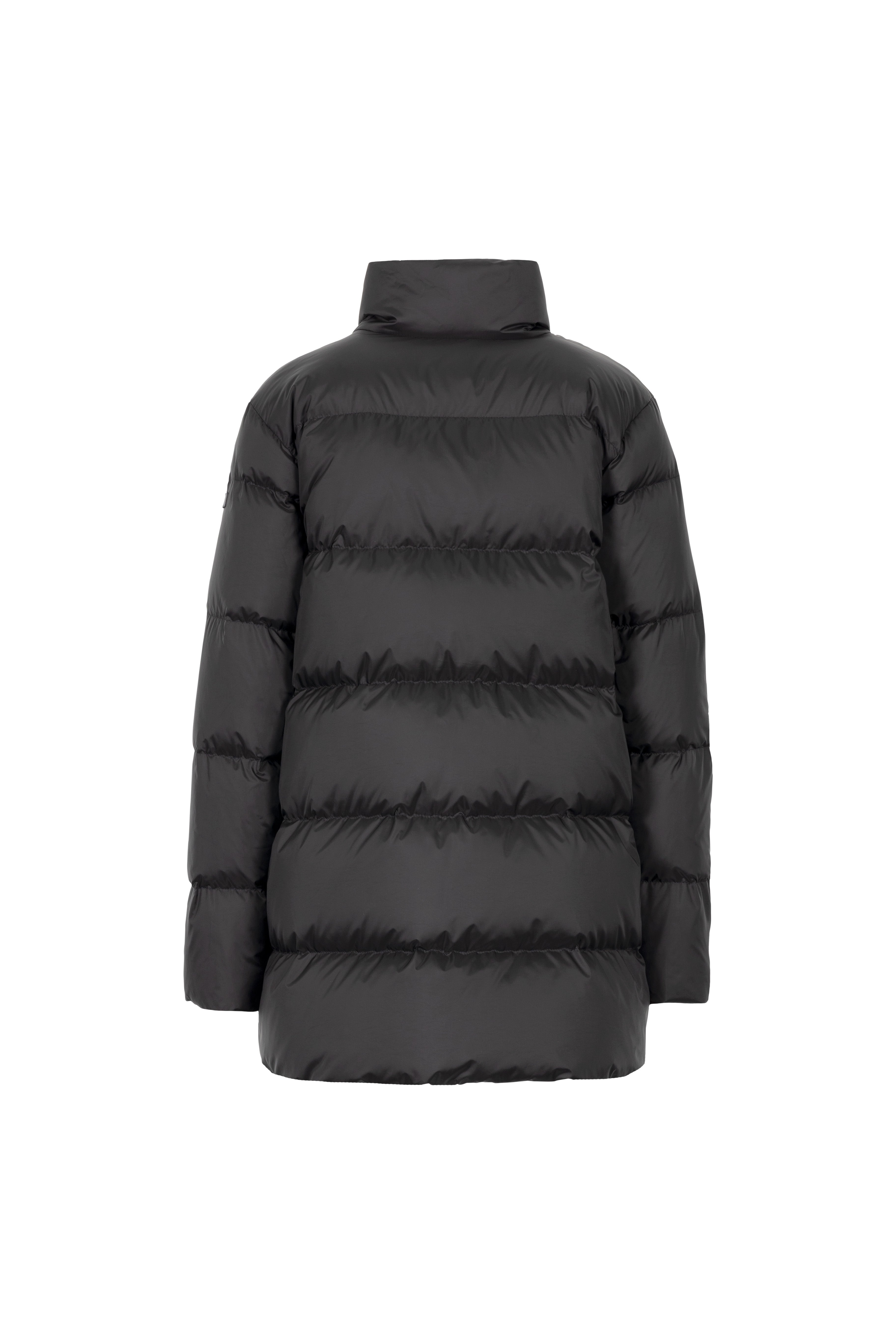 short quilted Lempelius Down Jacket with lapel collar