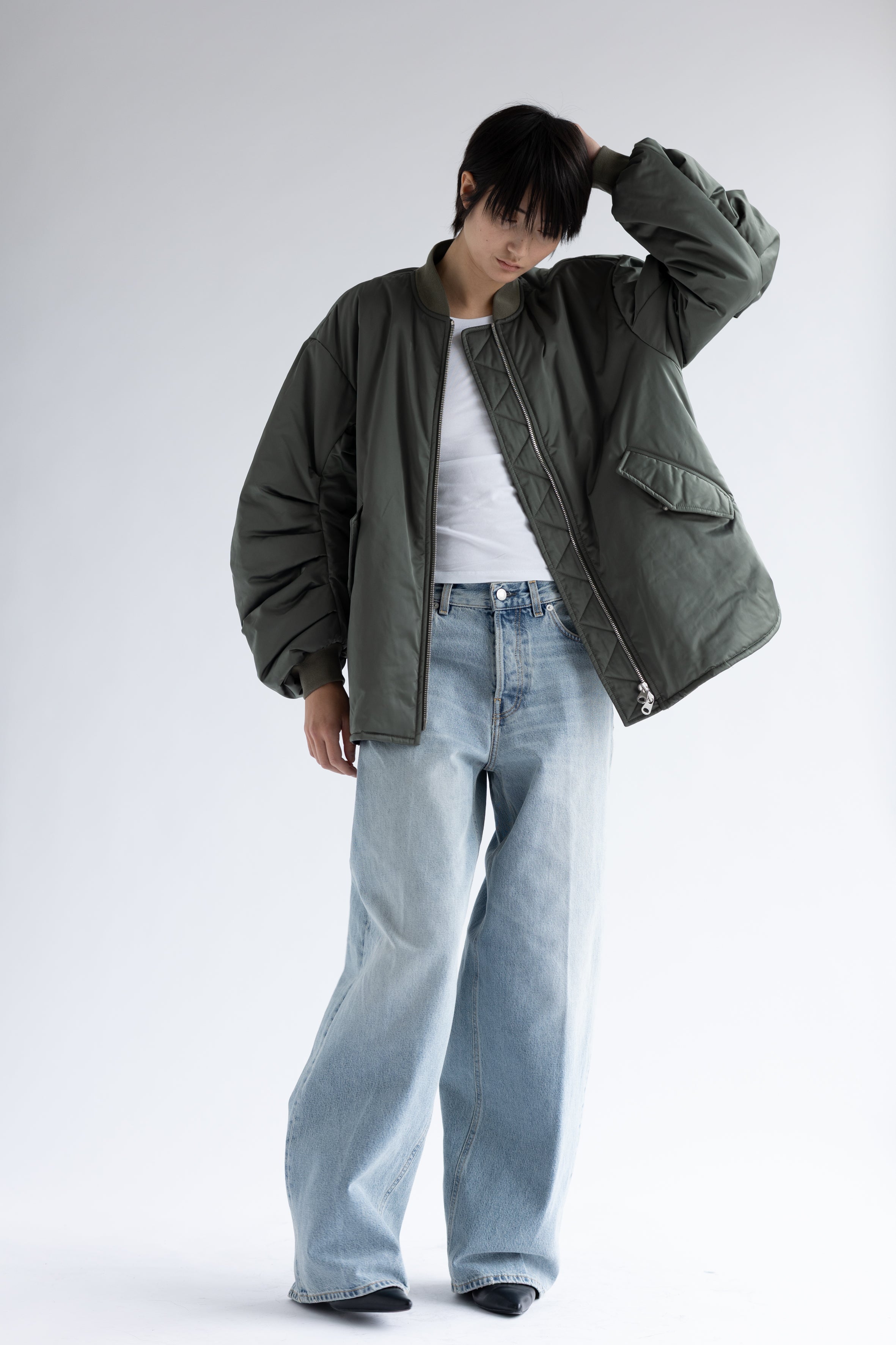 FLARED BOMBER JACKET RIA