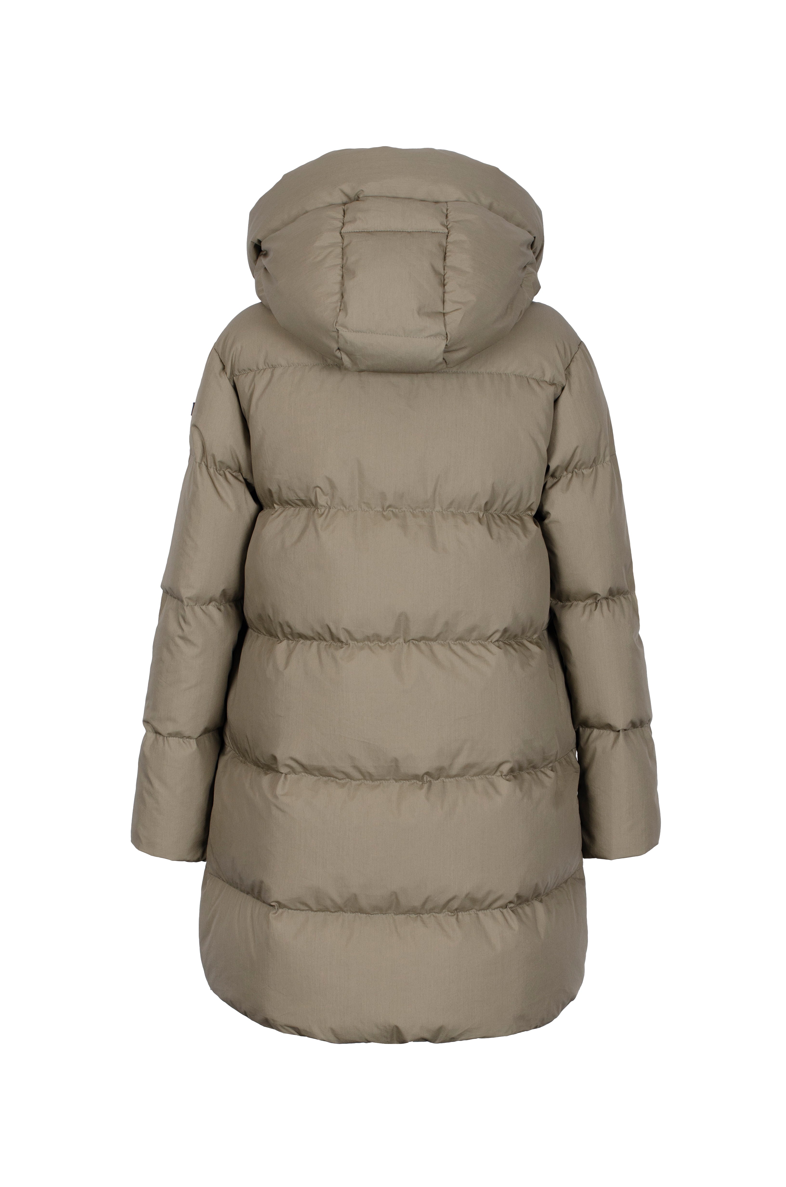 GEOMETRIC QUILT DOWN PARKA SSW