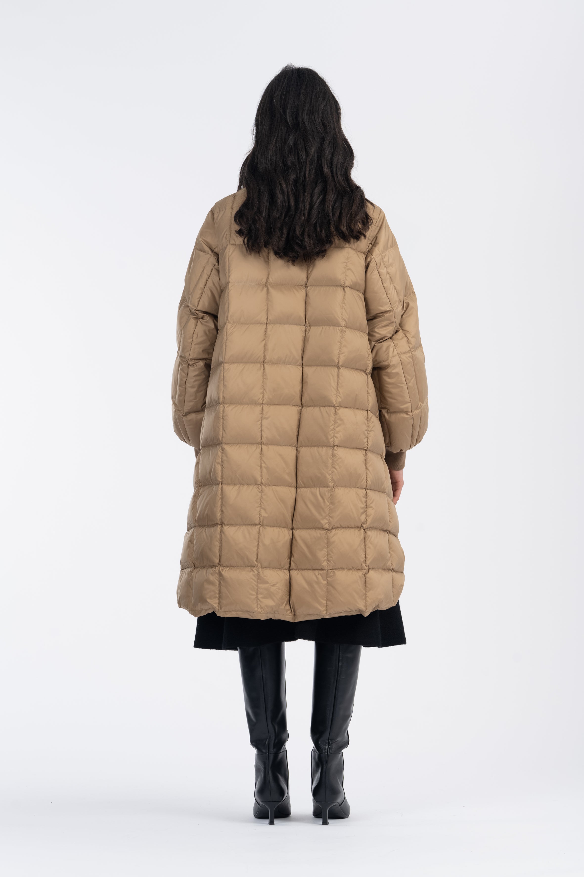 LEMPELIUS quilted lightweight coat in oat