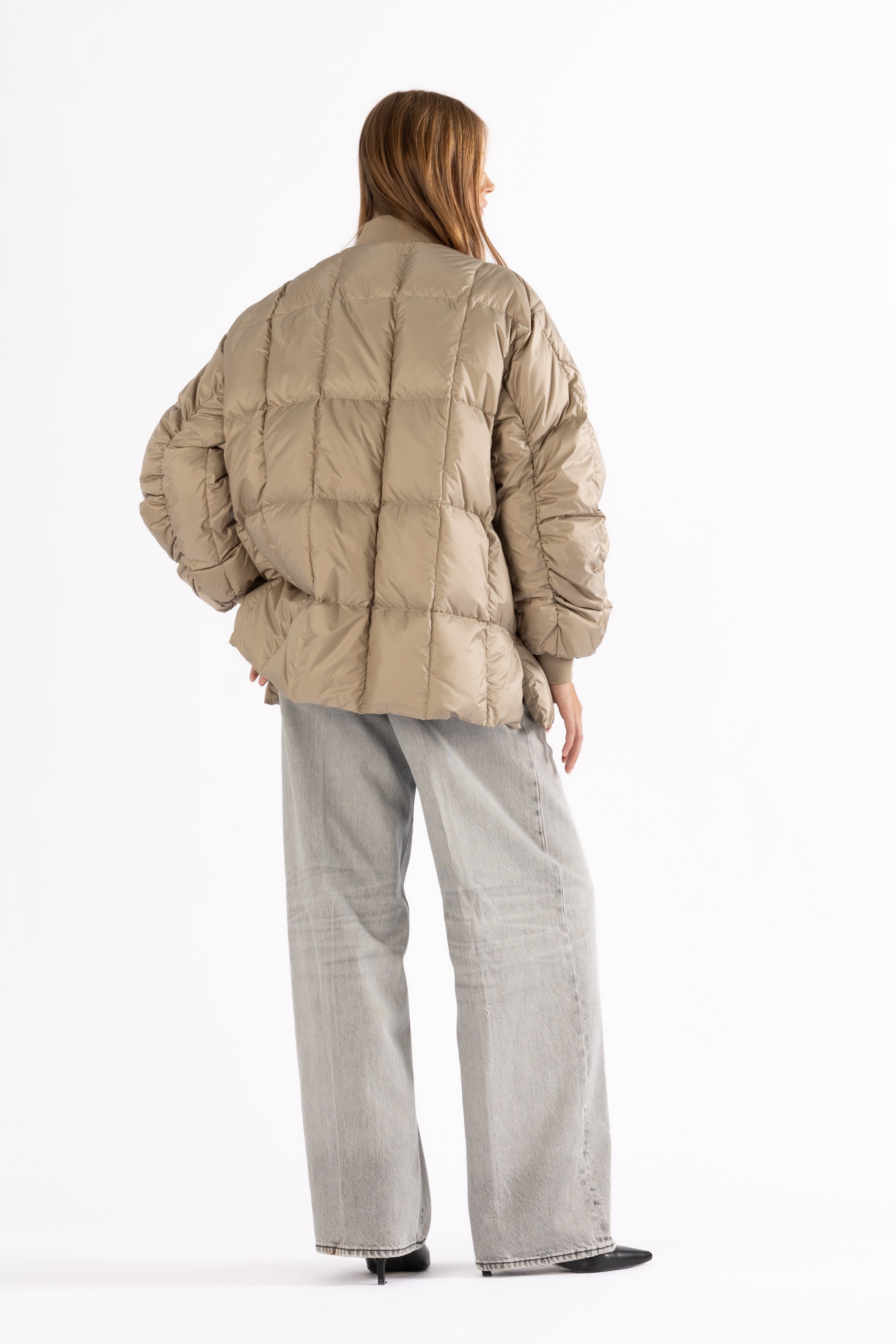 oversized light down jacket