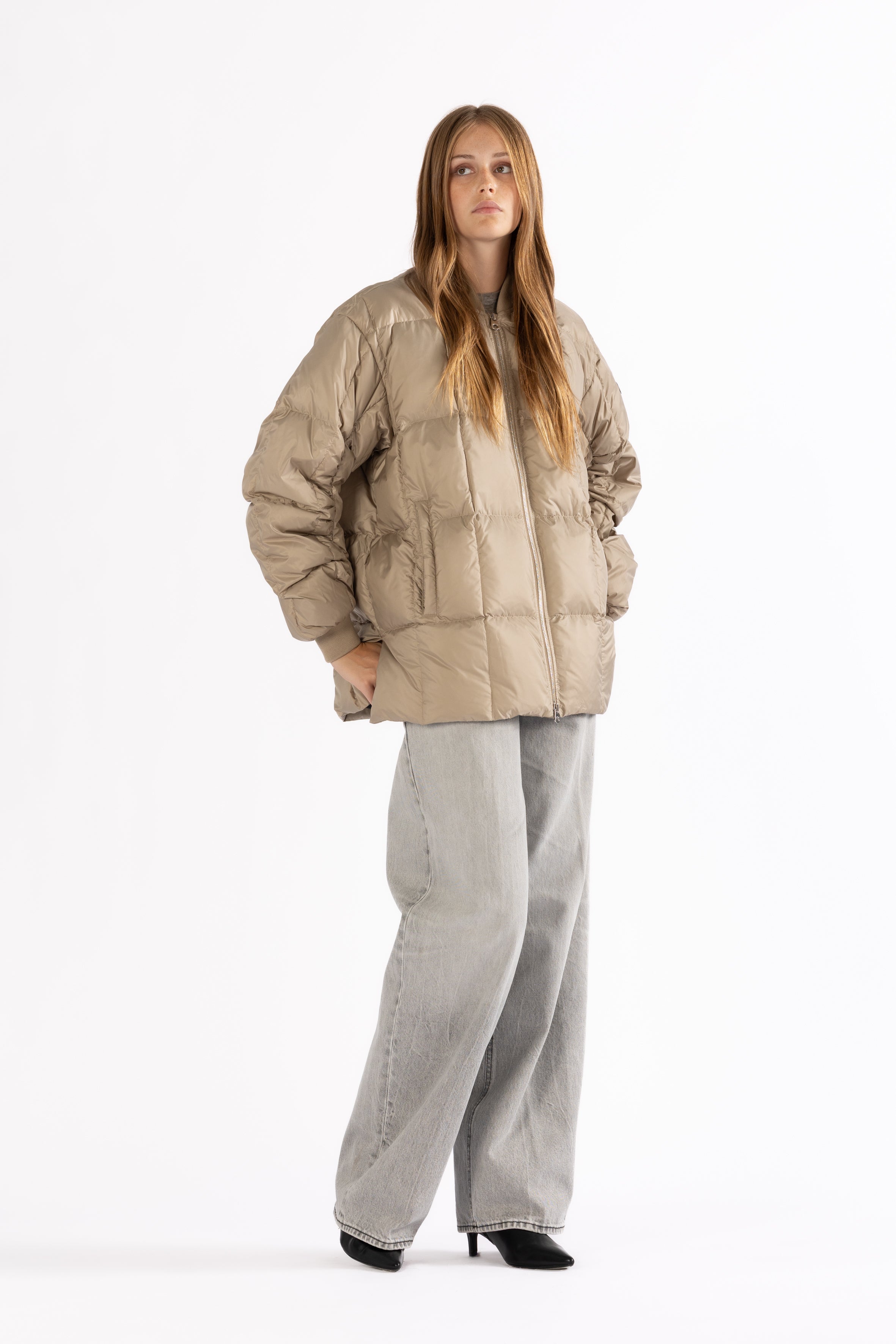 oversized light down jacket nal