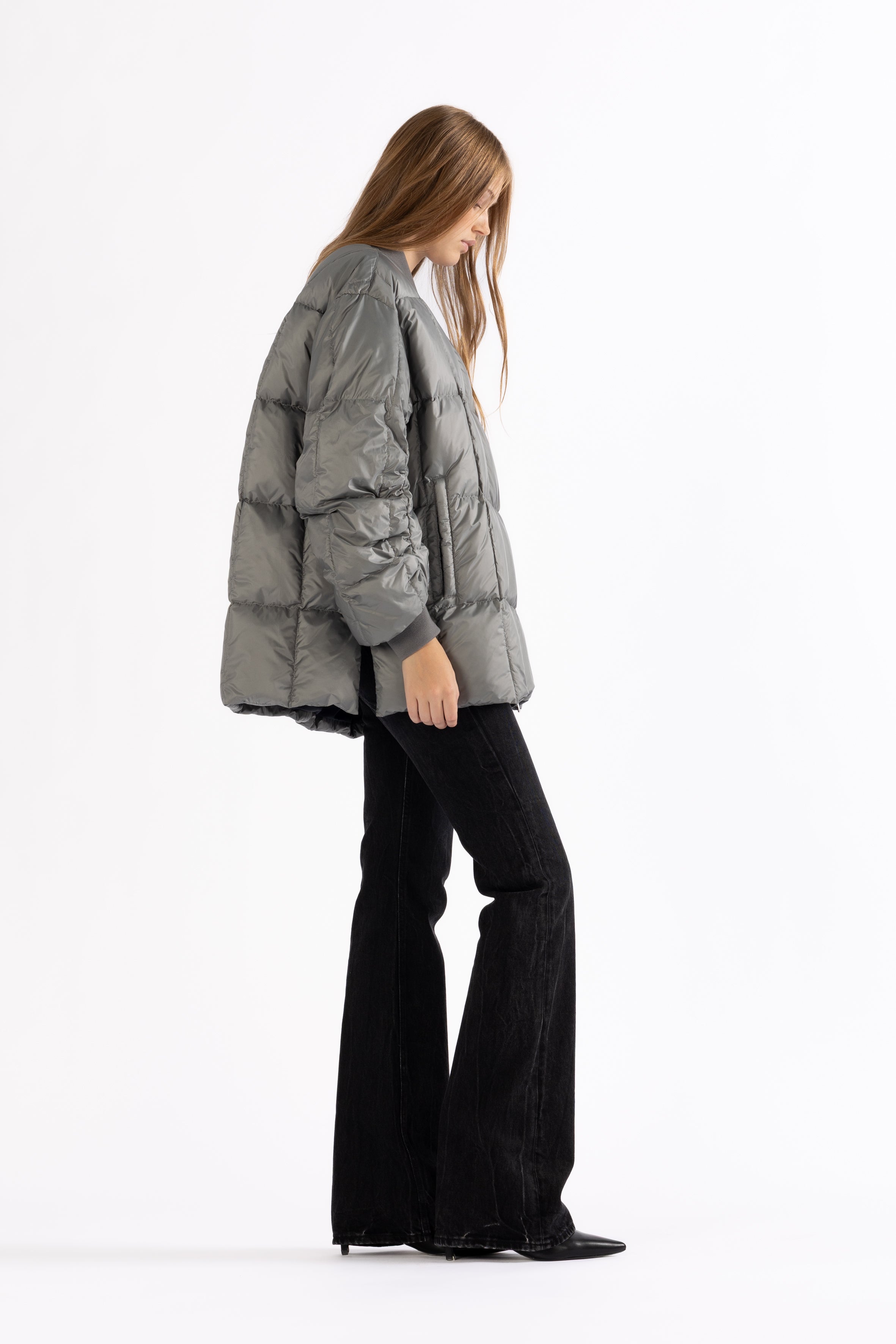 oversized light down jacket