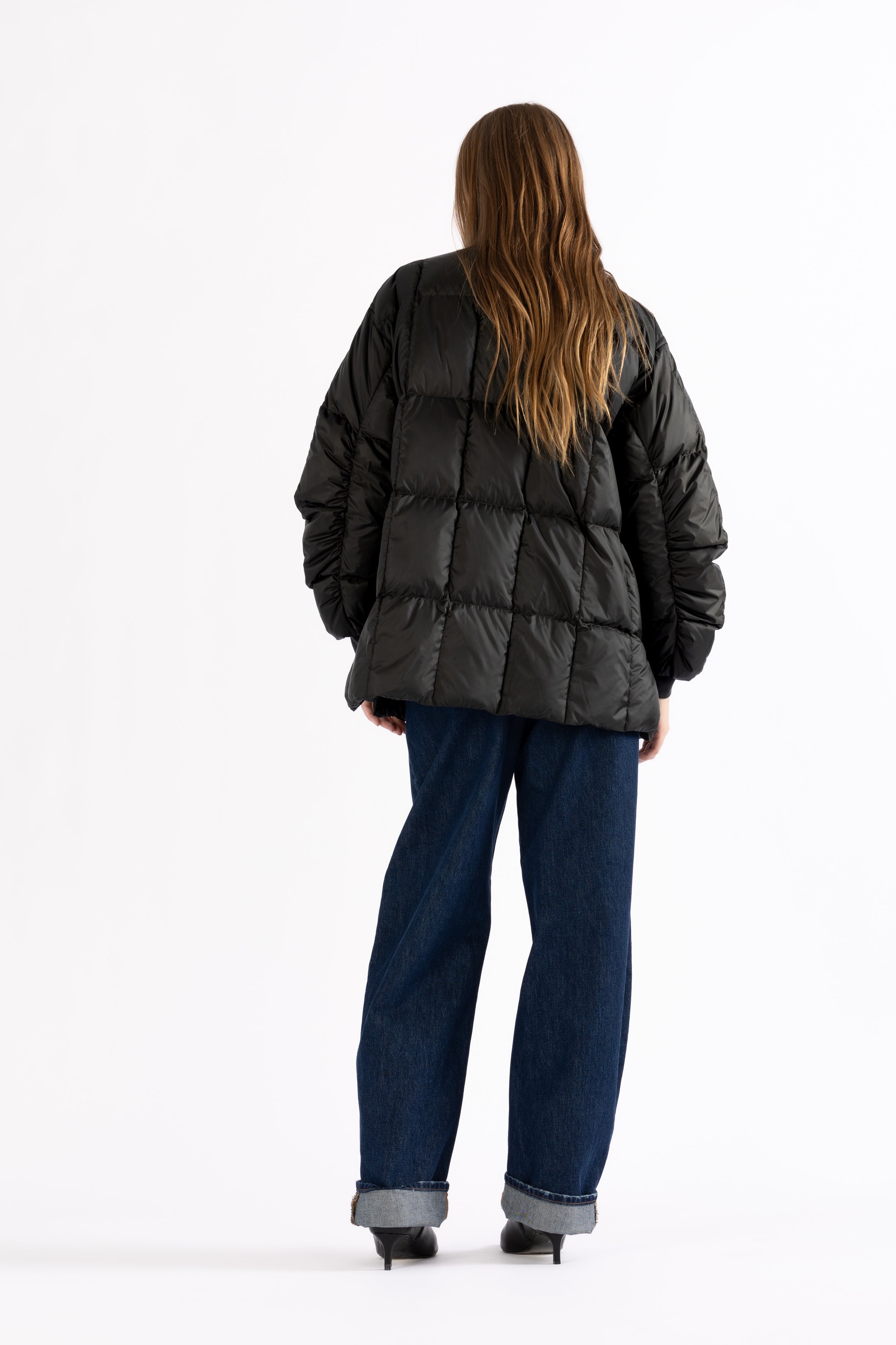 oversized light down jacket