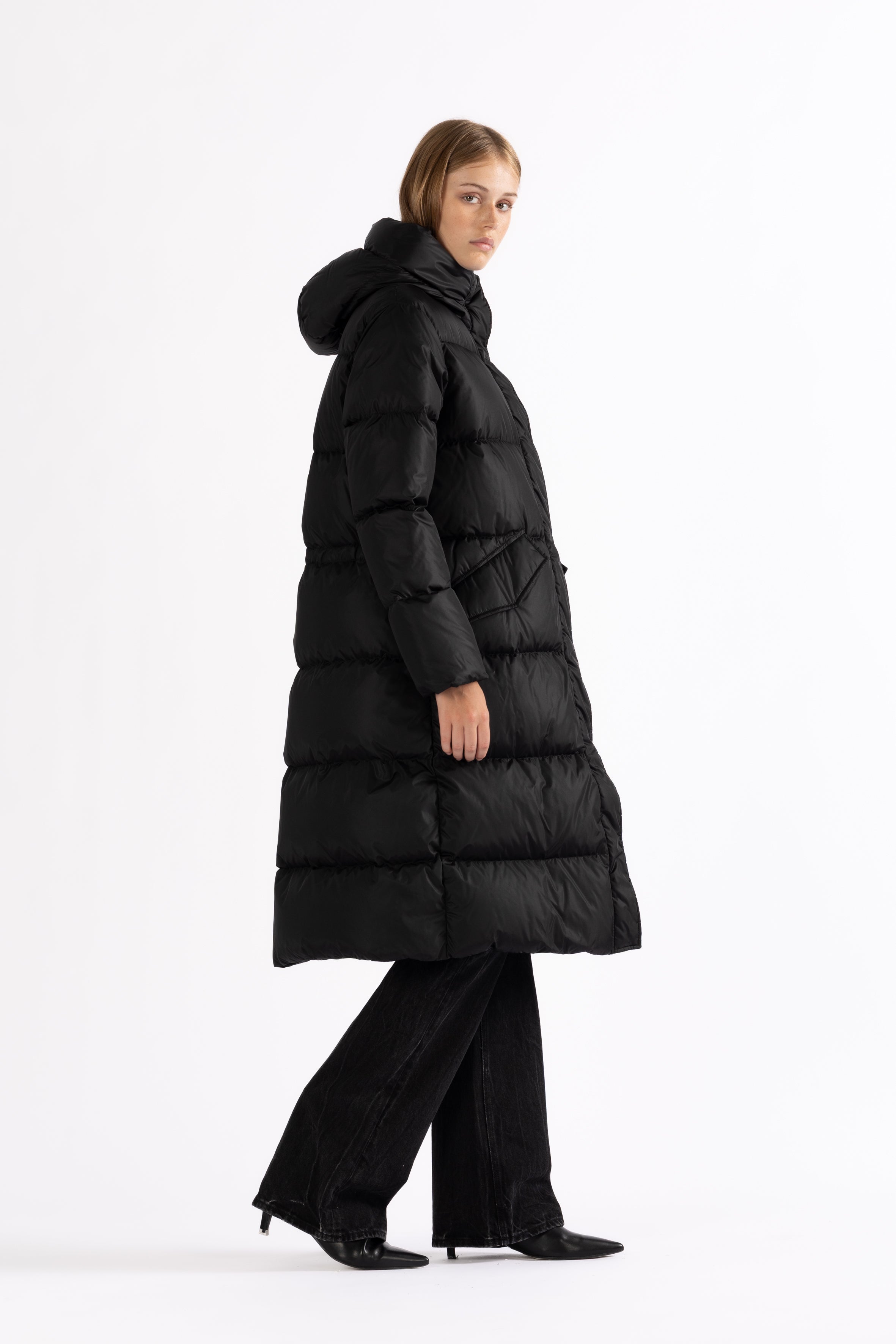 ELONGATED DOWN COAT EZA