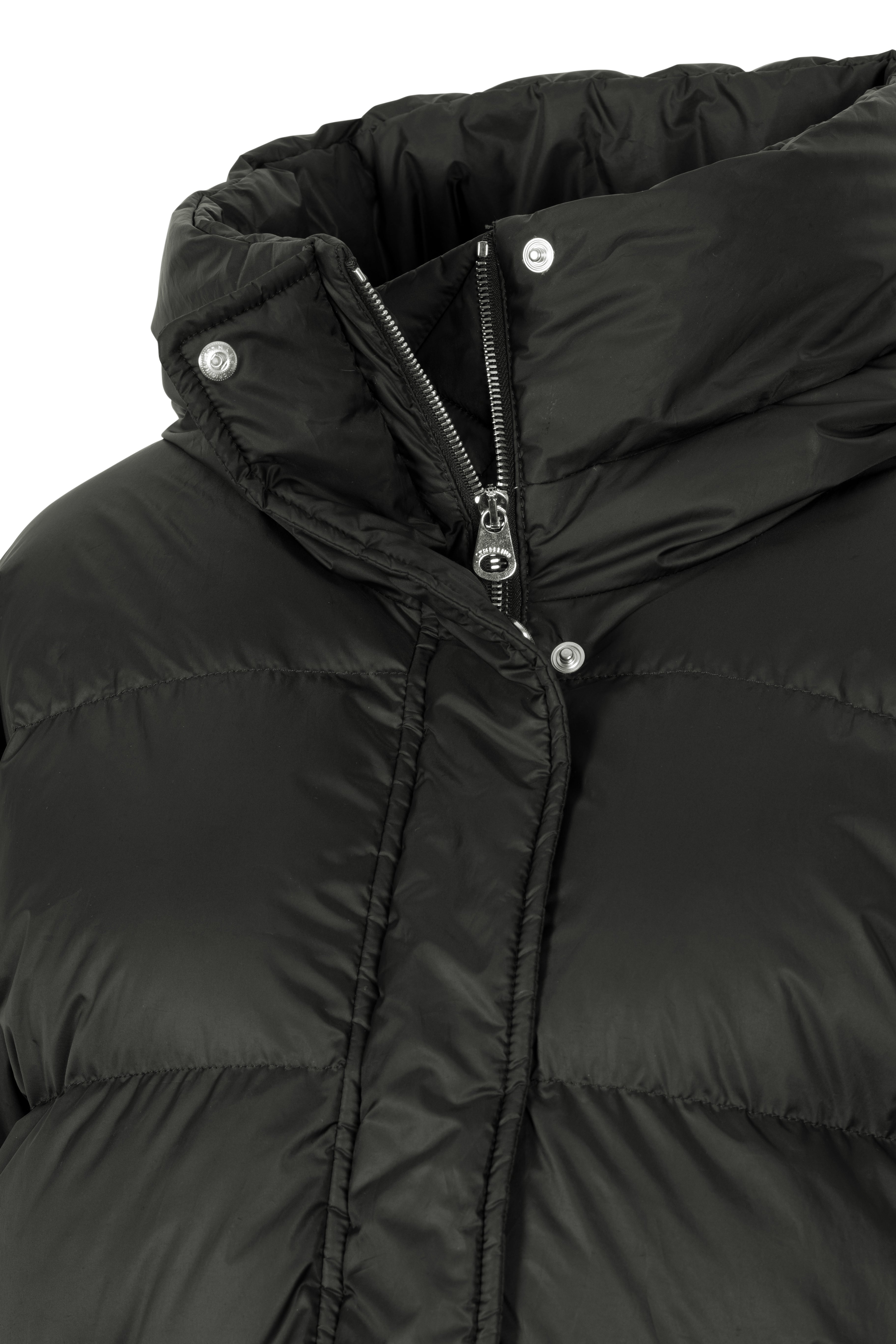 Dropped shoulders Lempelius long downcoat in deep green