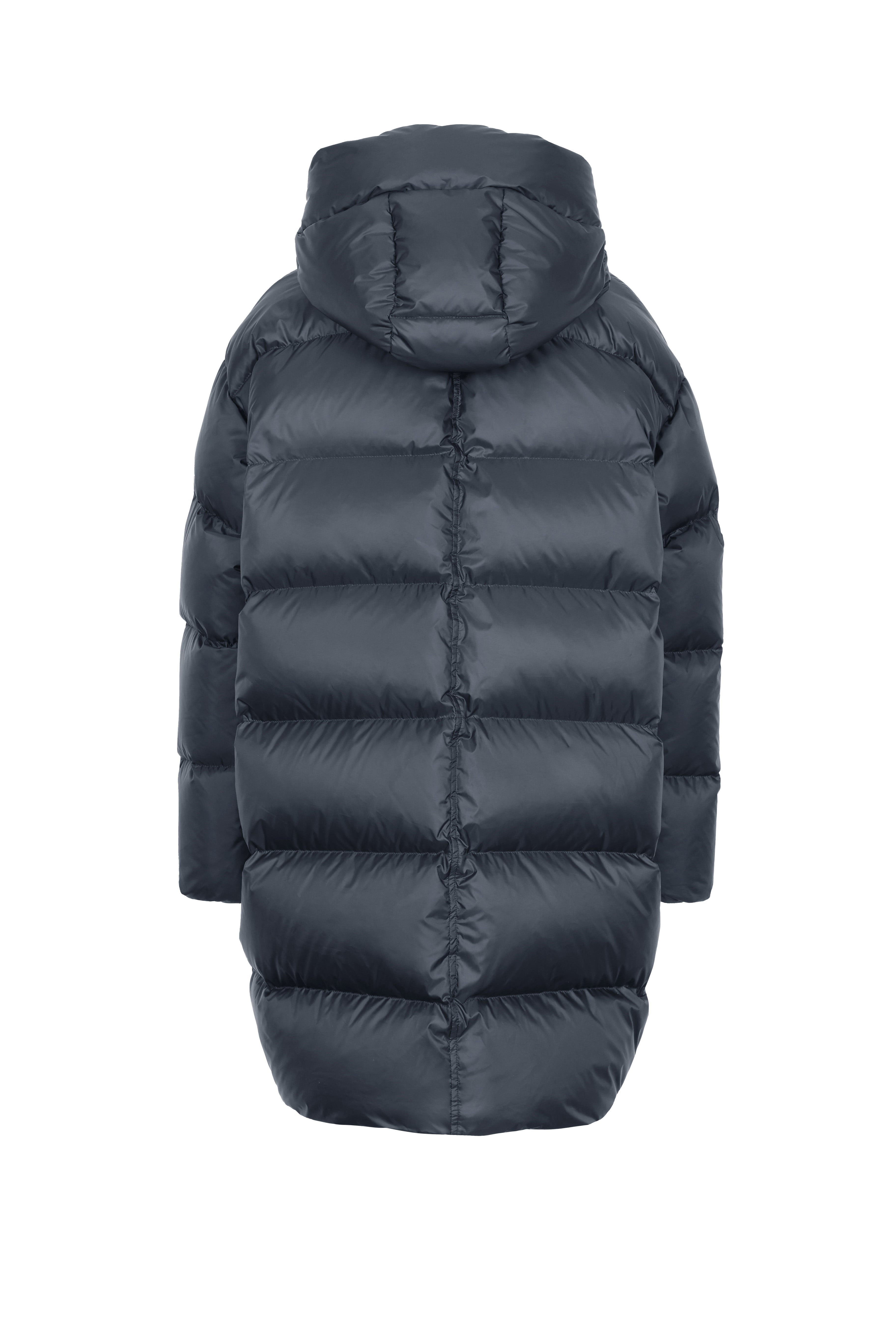 Lempelius coat with loose fit and tapered hem