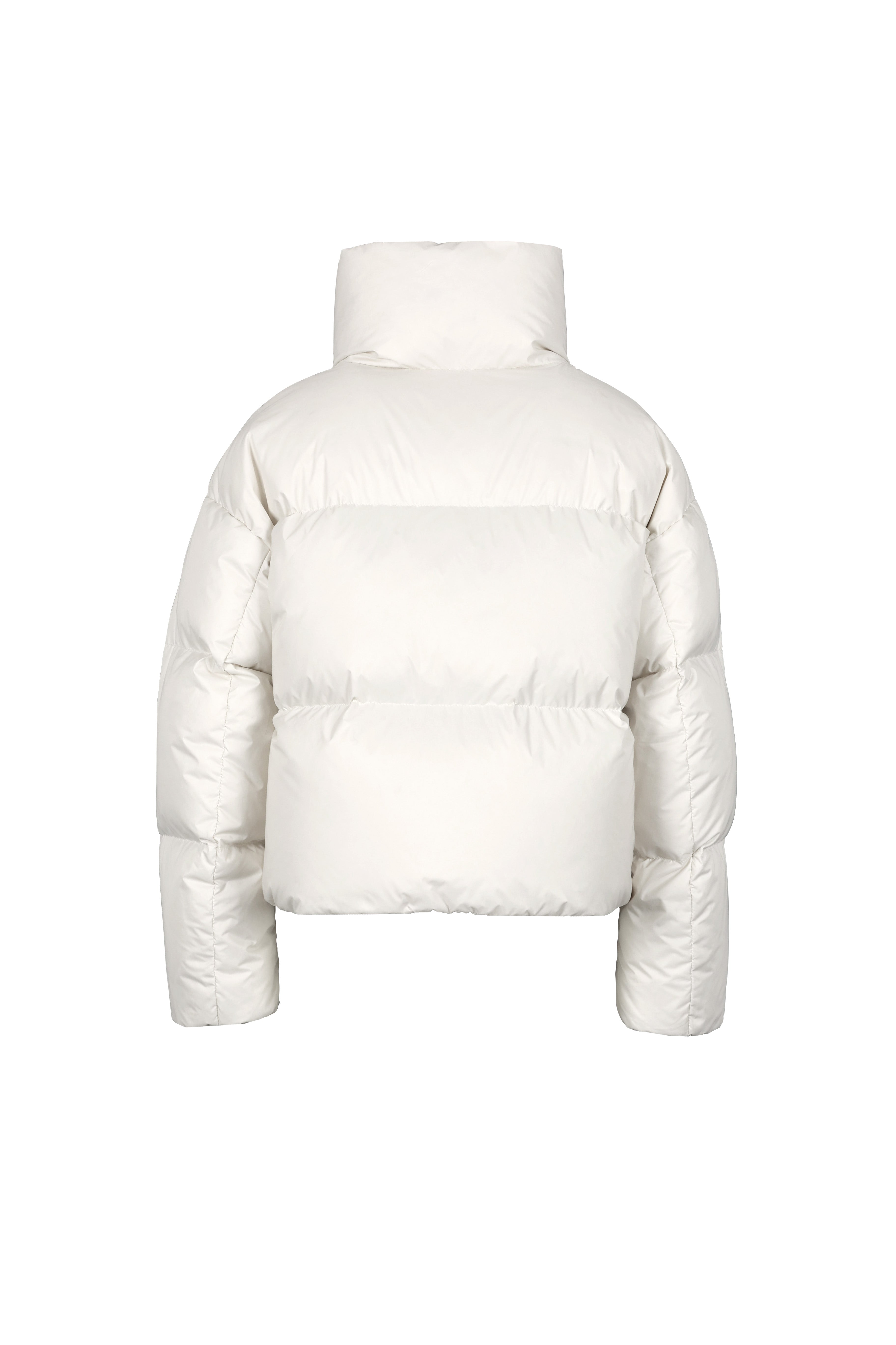 short Lempelius down puffer jacket in color off-white
