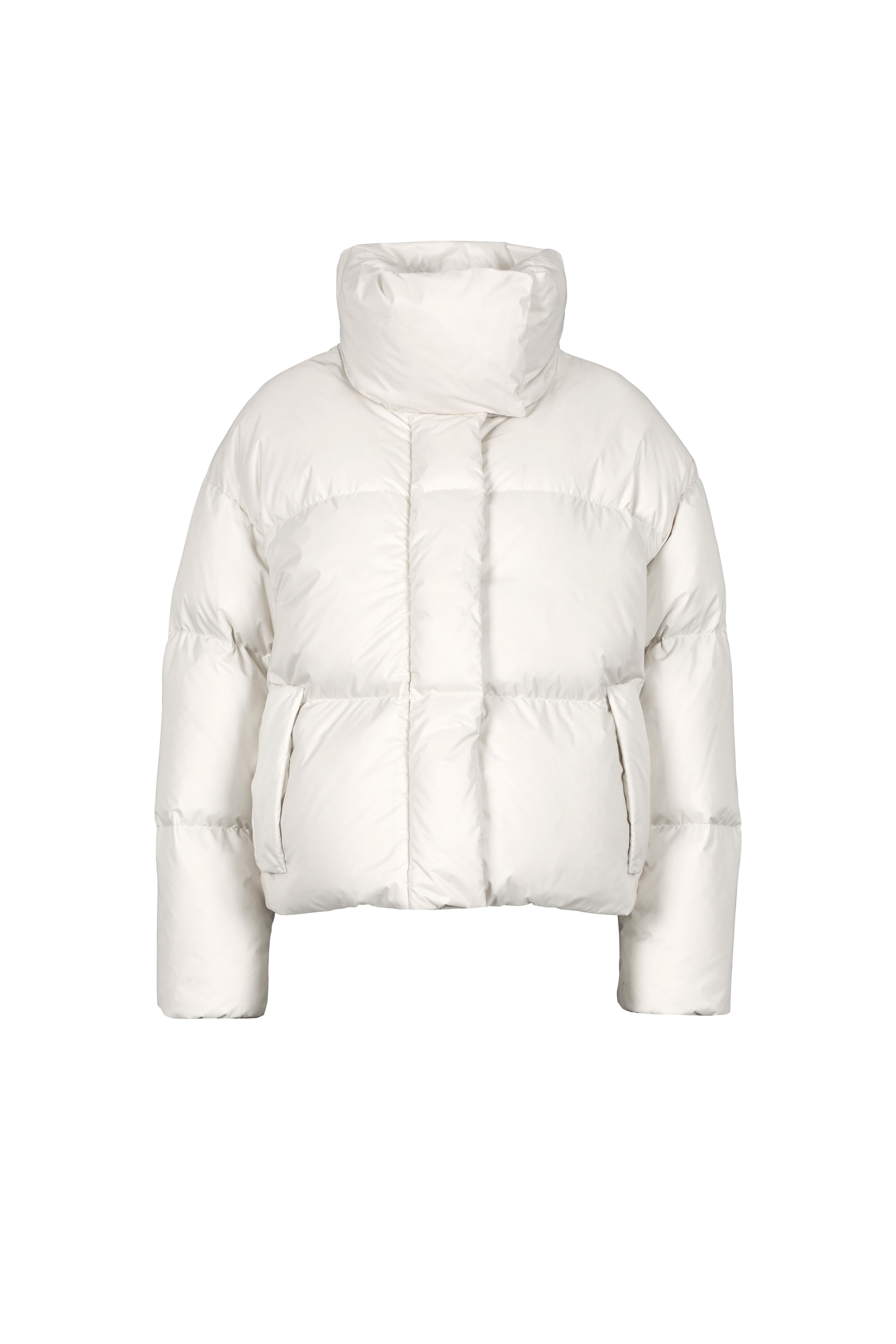 short Lempelius down puffer jacket in color off-white