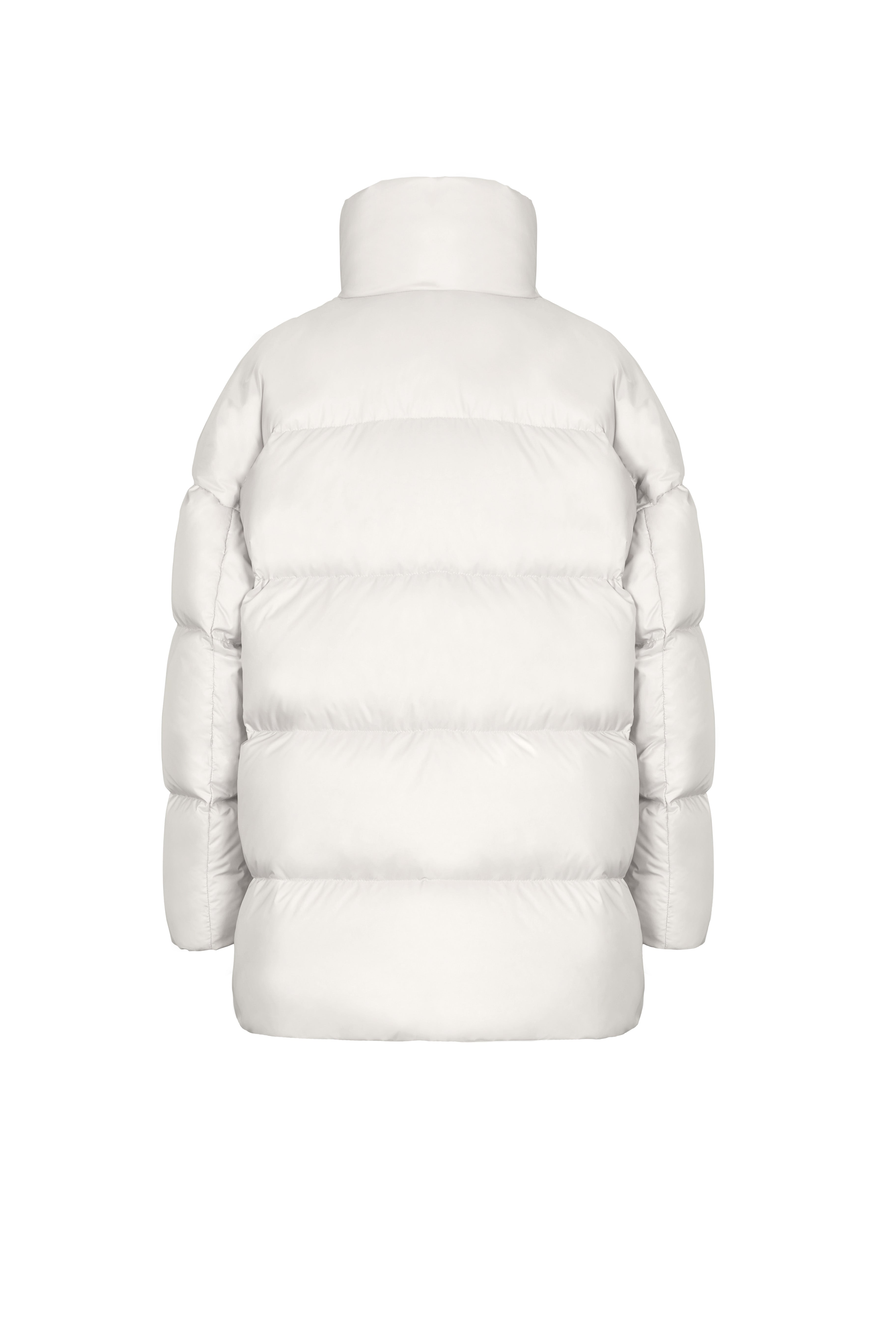 short quilted Lempelius down jacket in color off white