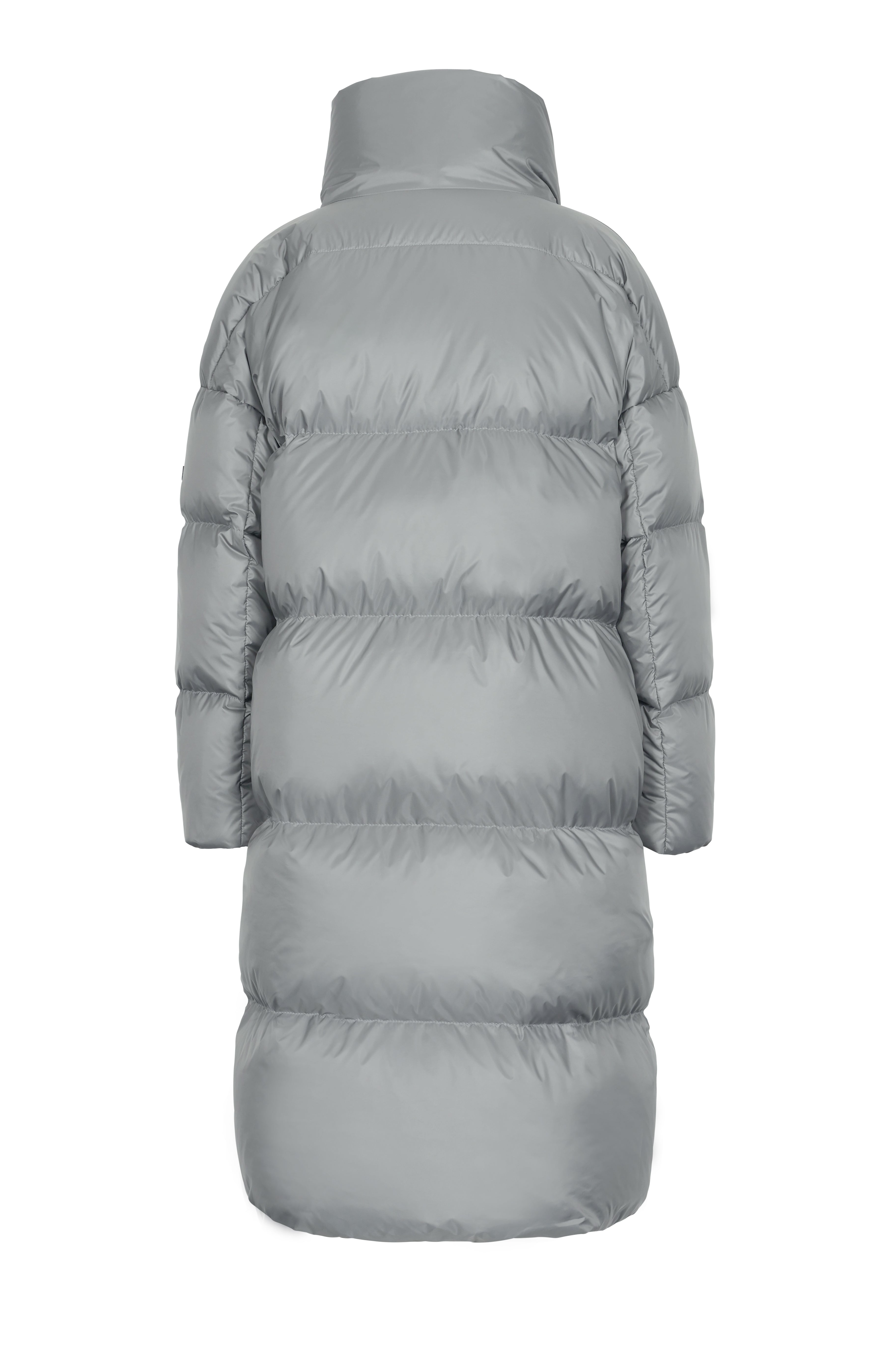 Lempelius wrap down coat with oversized collar