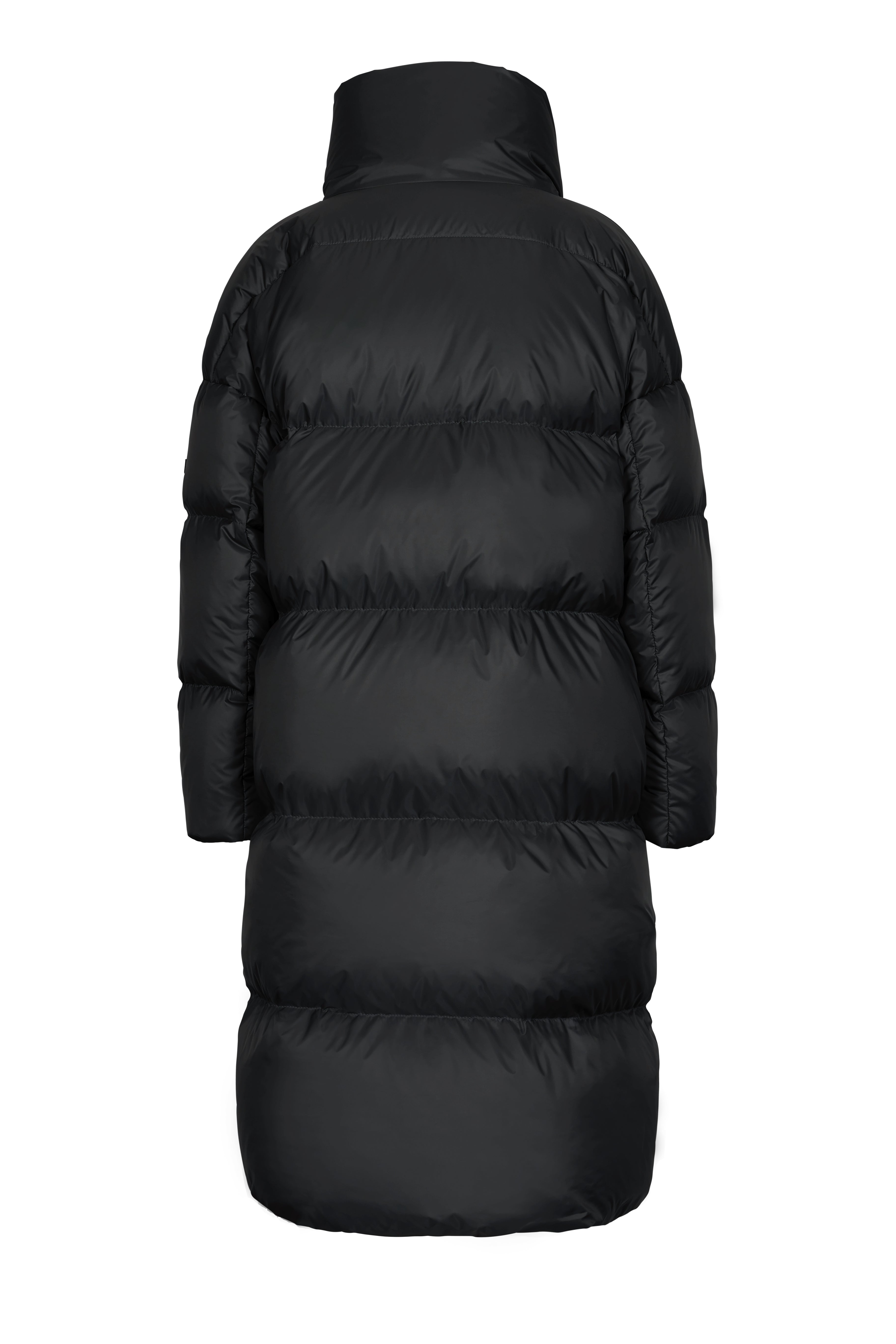 Lempelius wrap down coat with oversized collar