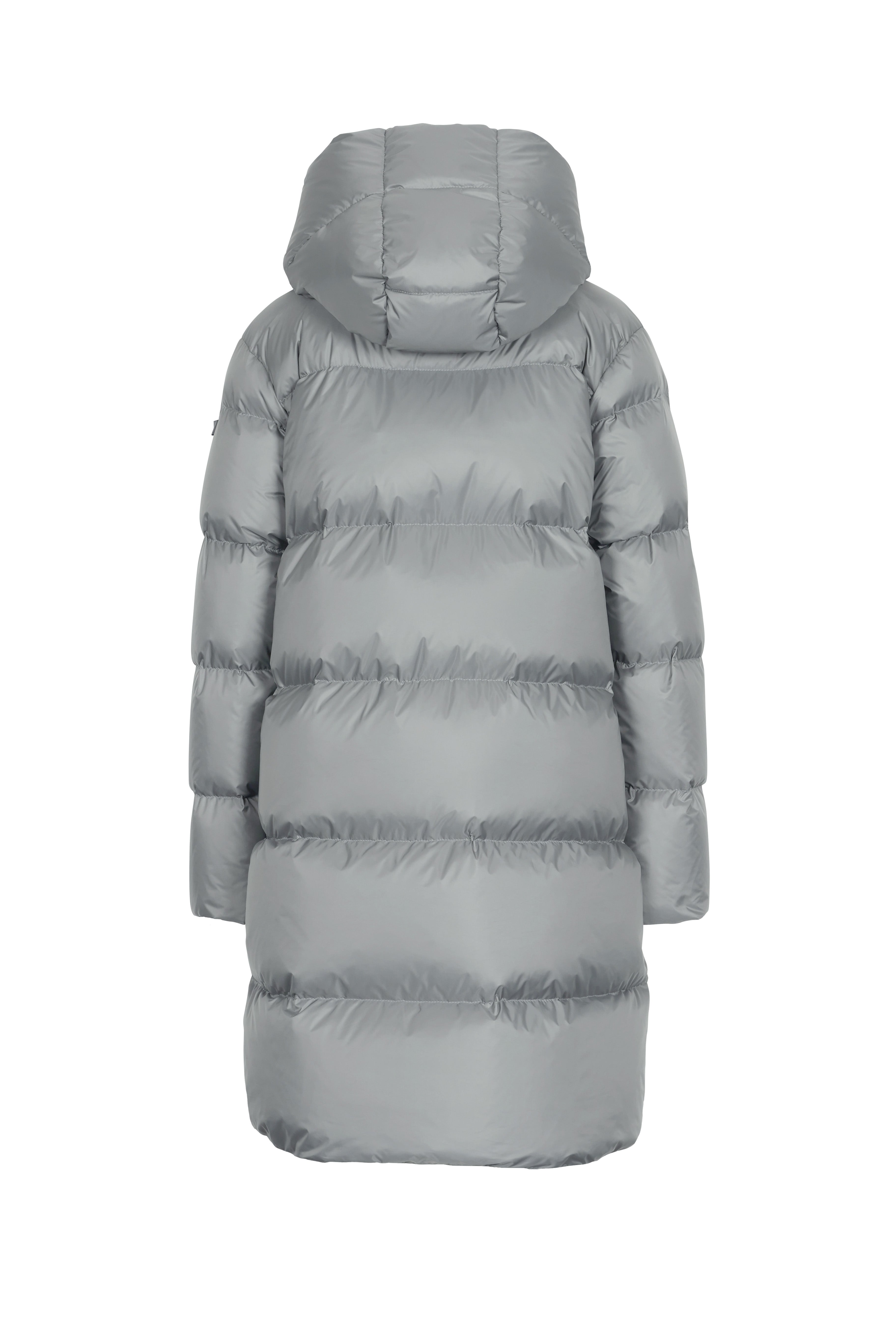 fitted mid lenght Lempelius down coat in stone