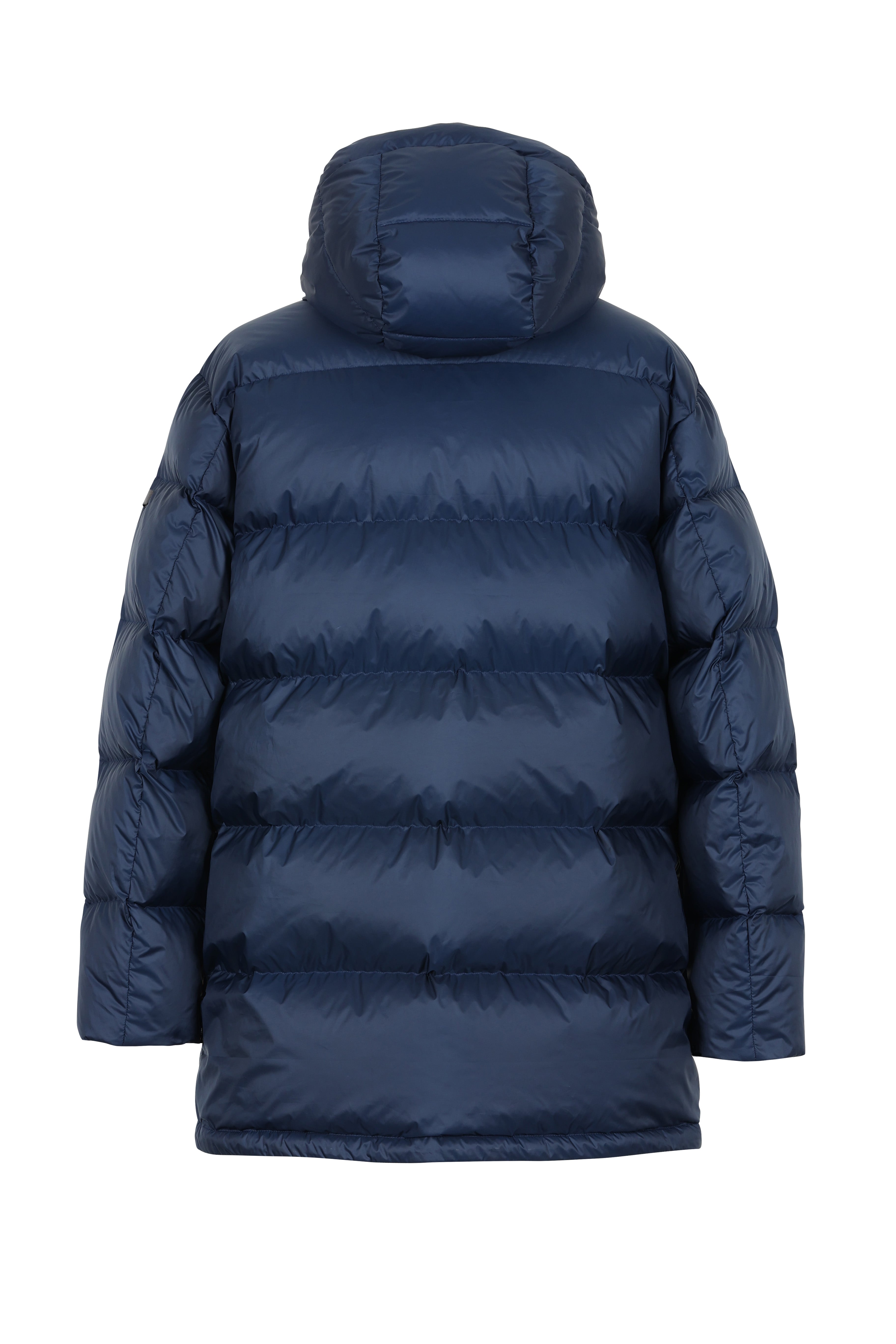 Mens Lempelius Down coat with Patchpockets in navy