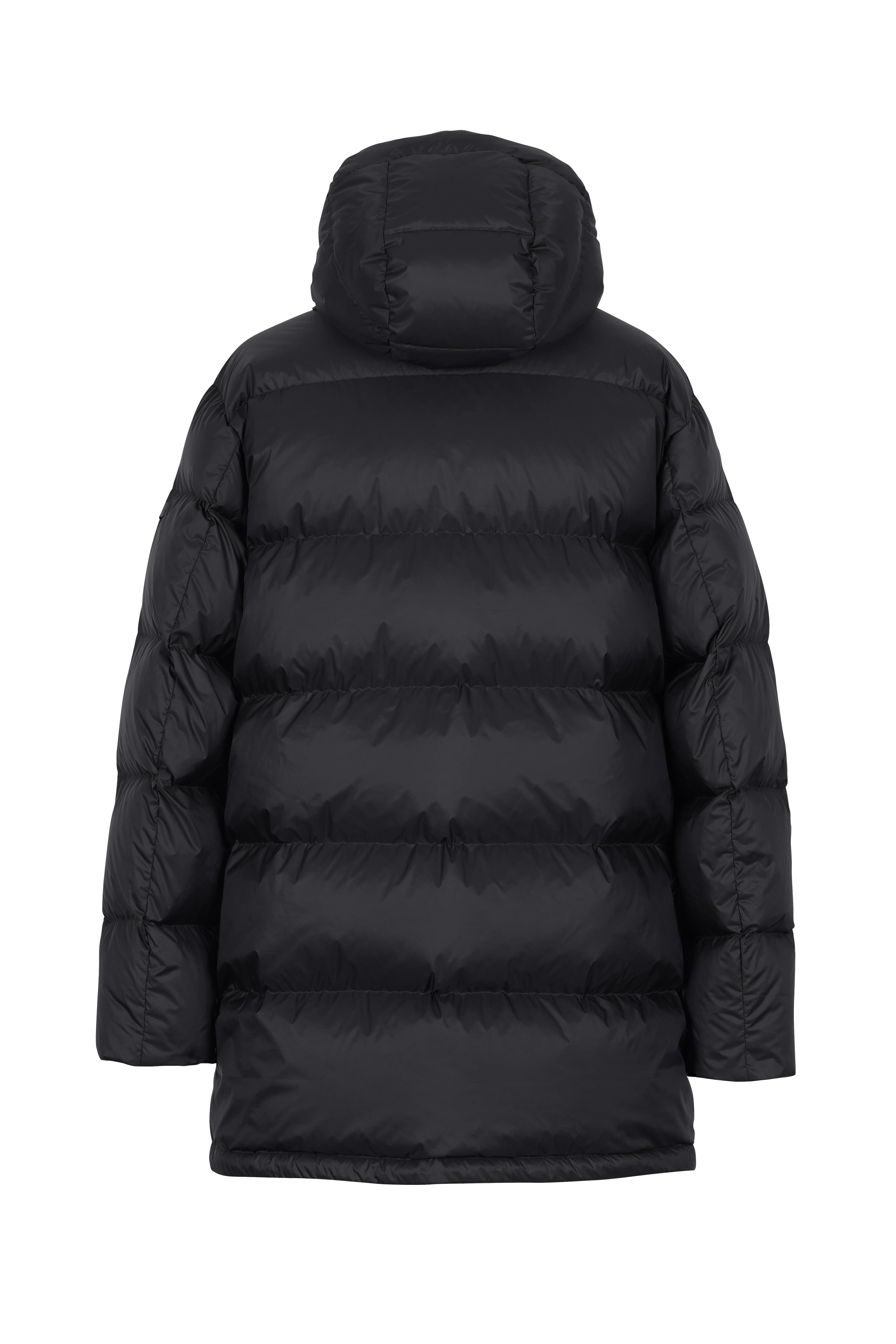 Mens Lempelius Down coat with Patchpockets in black
