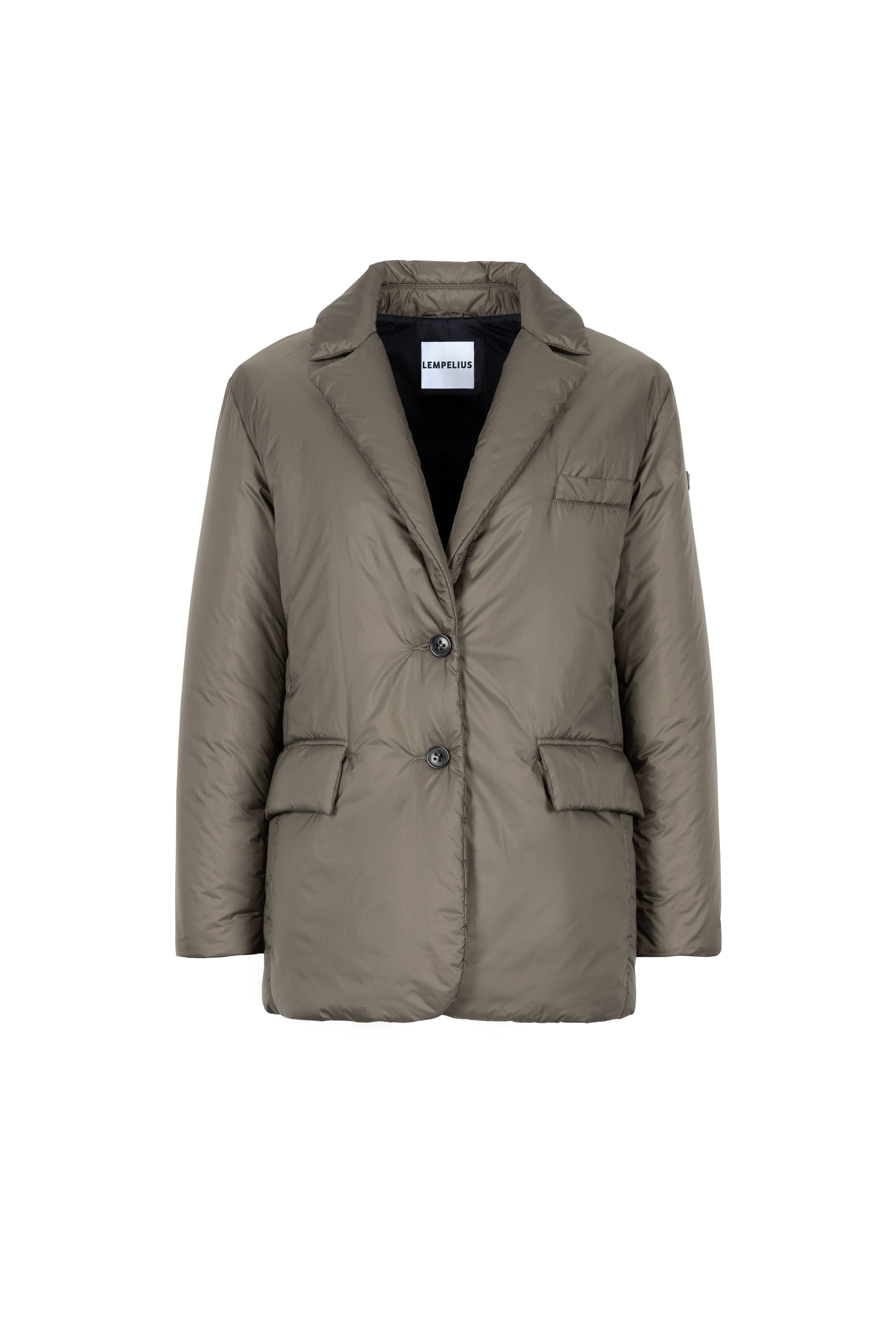 Padded Lempelius jacket with lapel collar