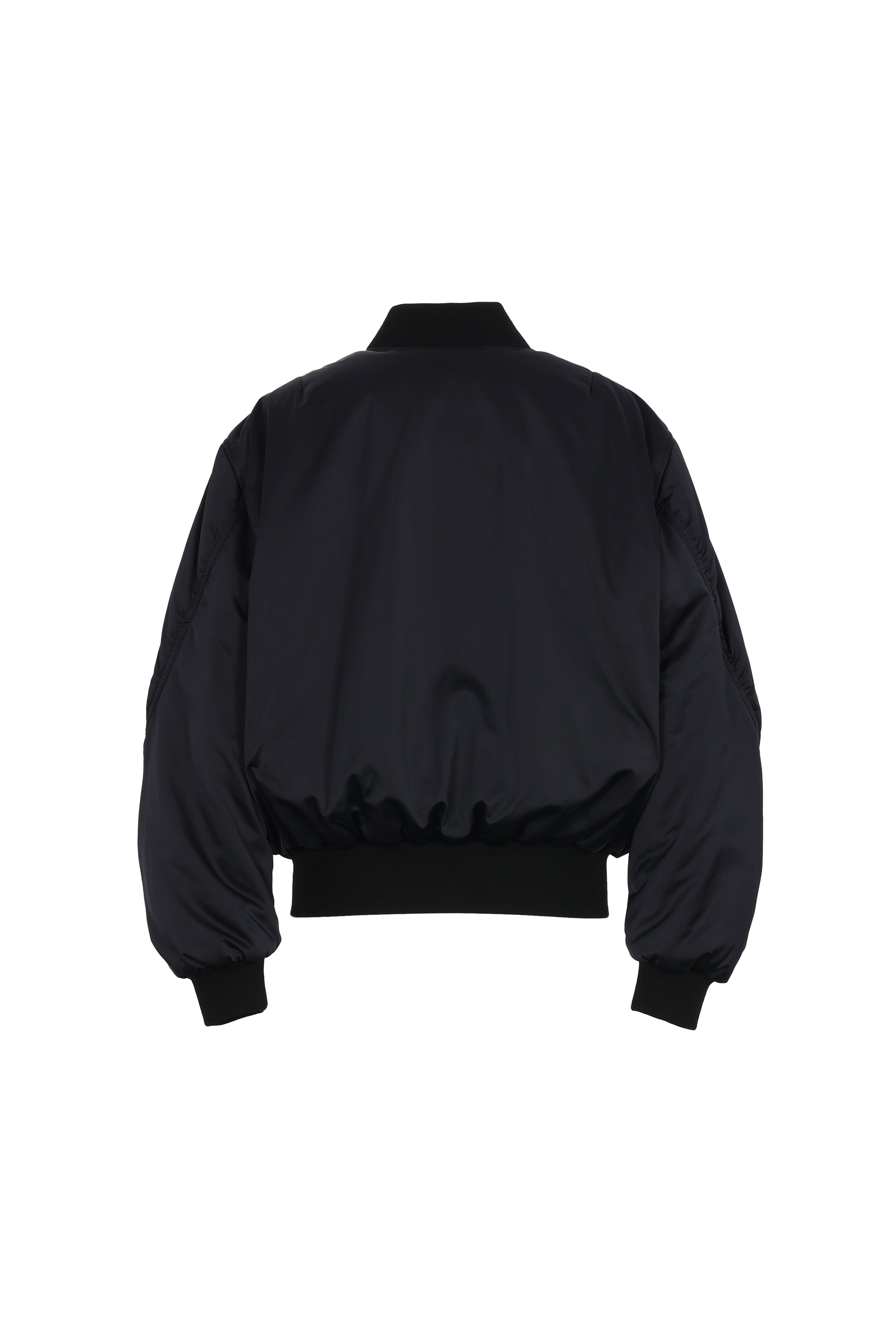 padded lightweight bomber jacket in dark navy