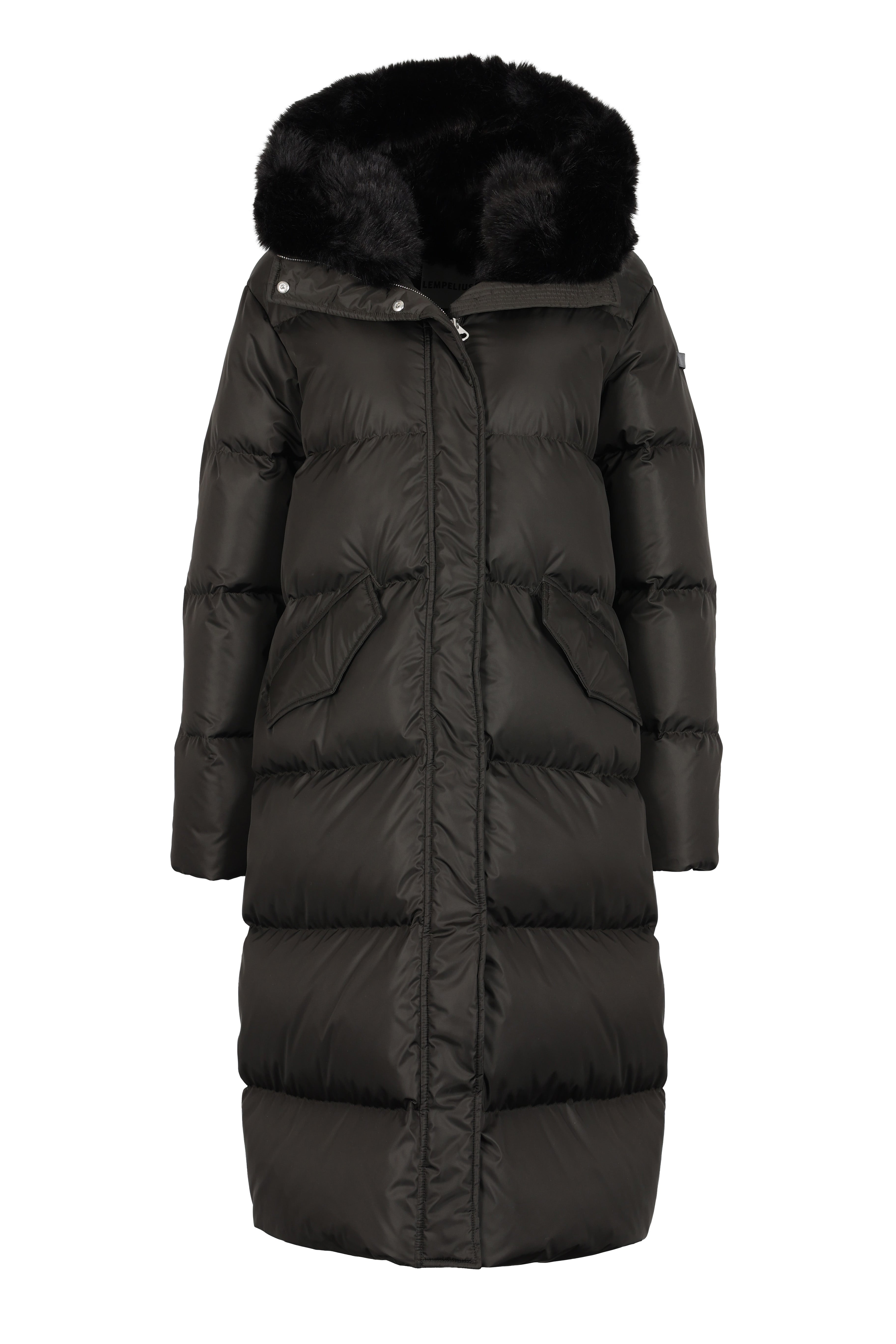 Long Lempelius Downcoat with a slim silhouette