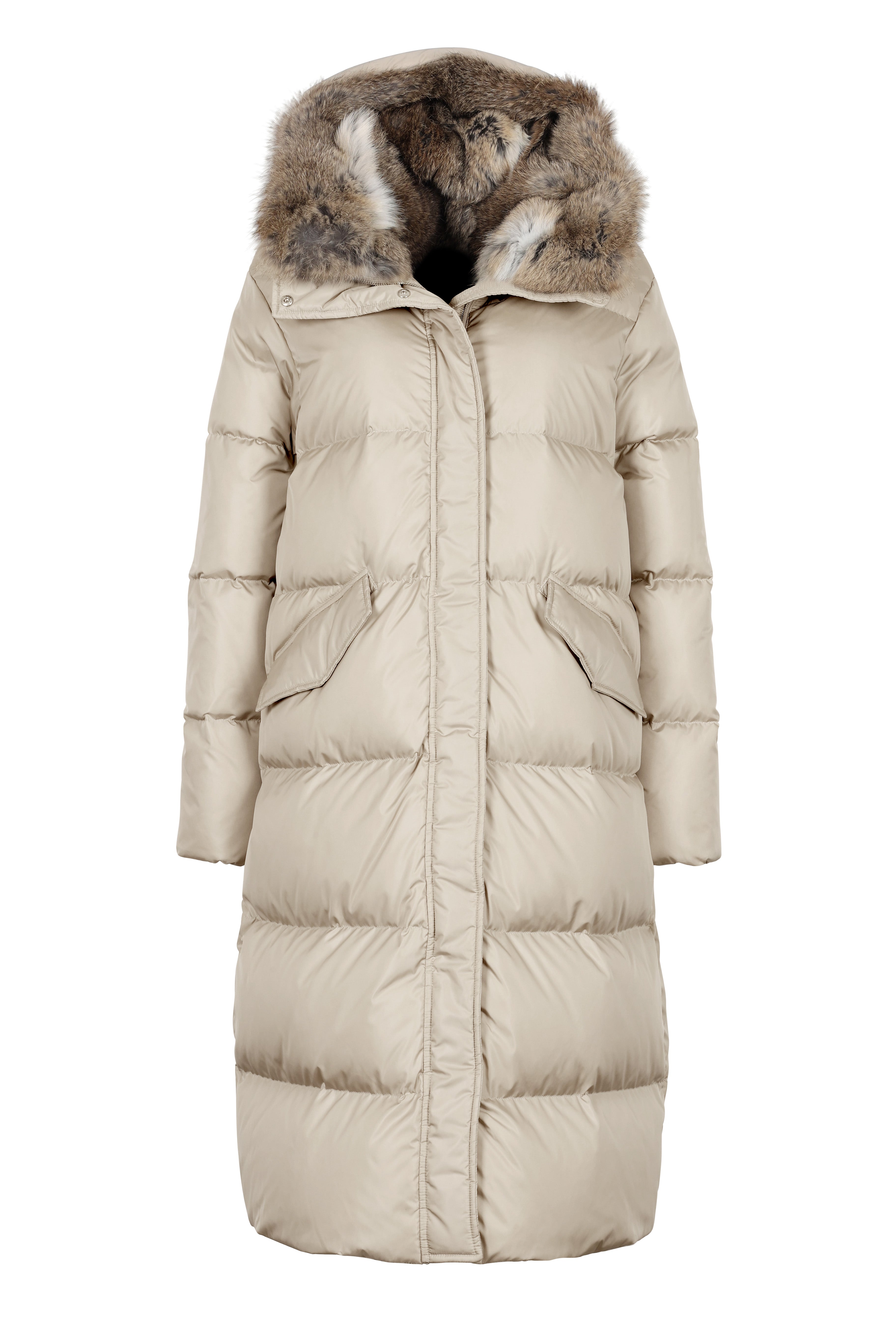 Long Lempelius Downcoat with a slim silhouette