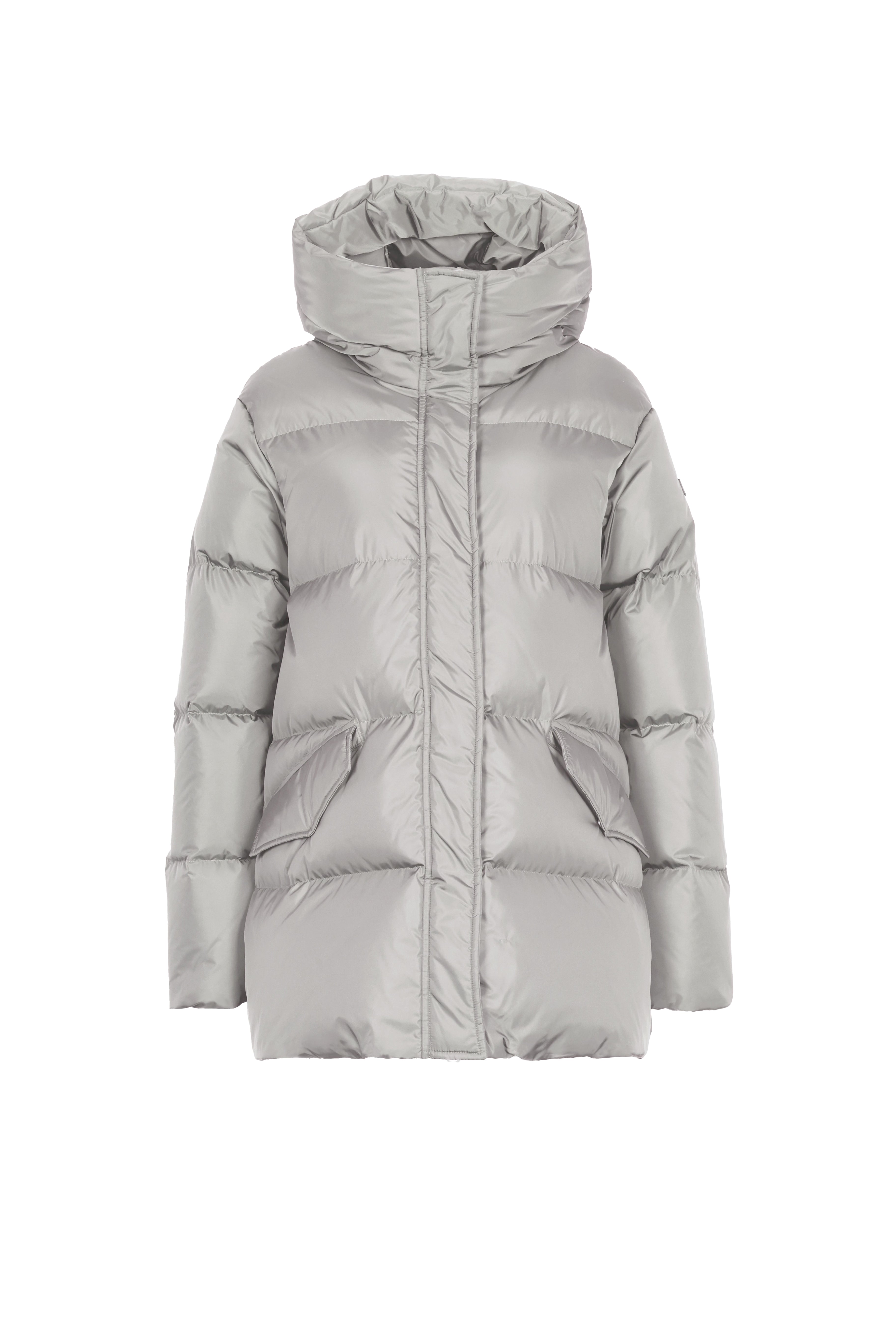 short down jacket with flap pockets