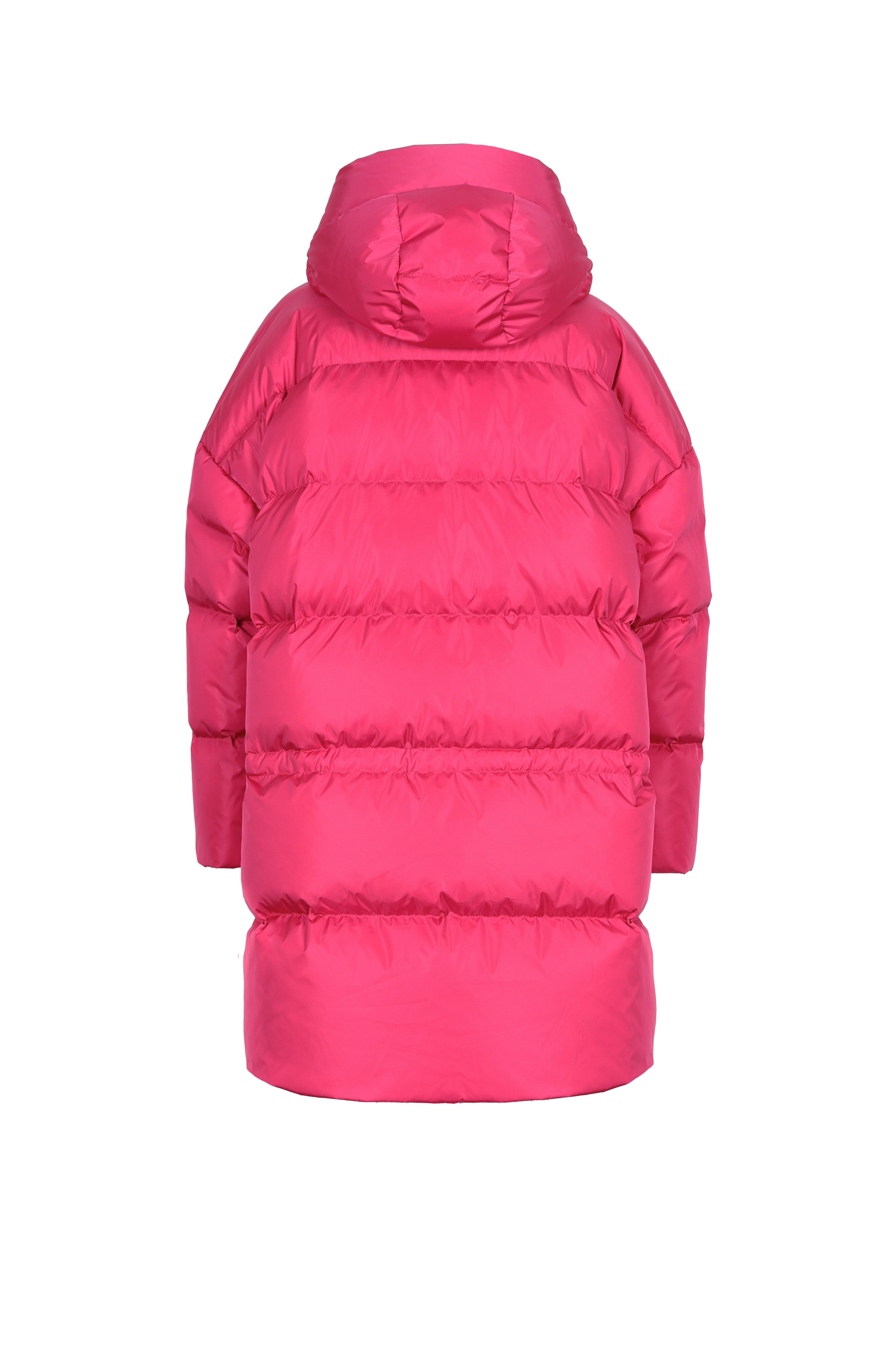 oversized Lempelius down parka in the color pink