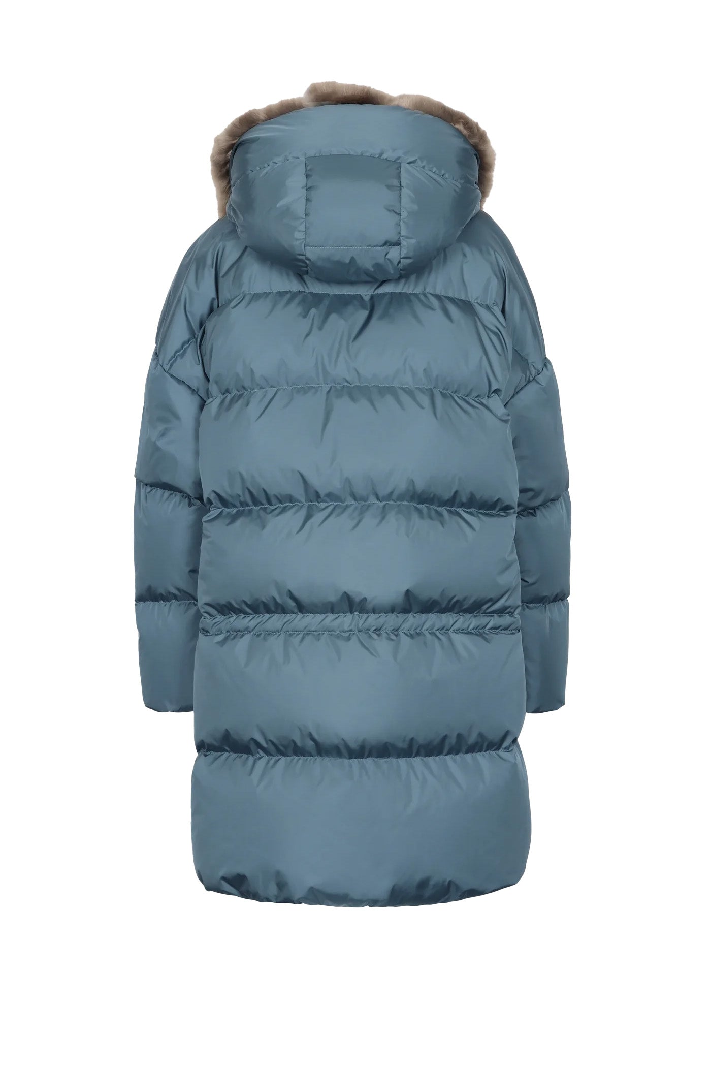 oversized Lempelius down parka with faux fur