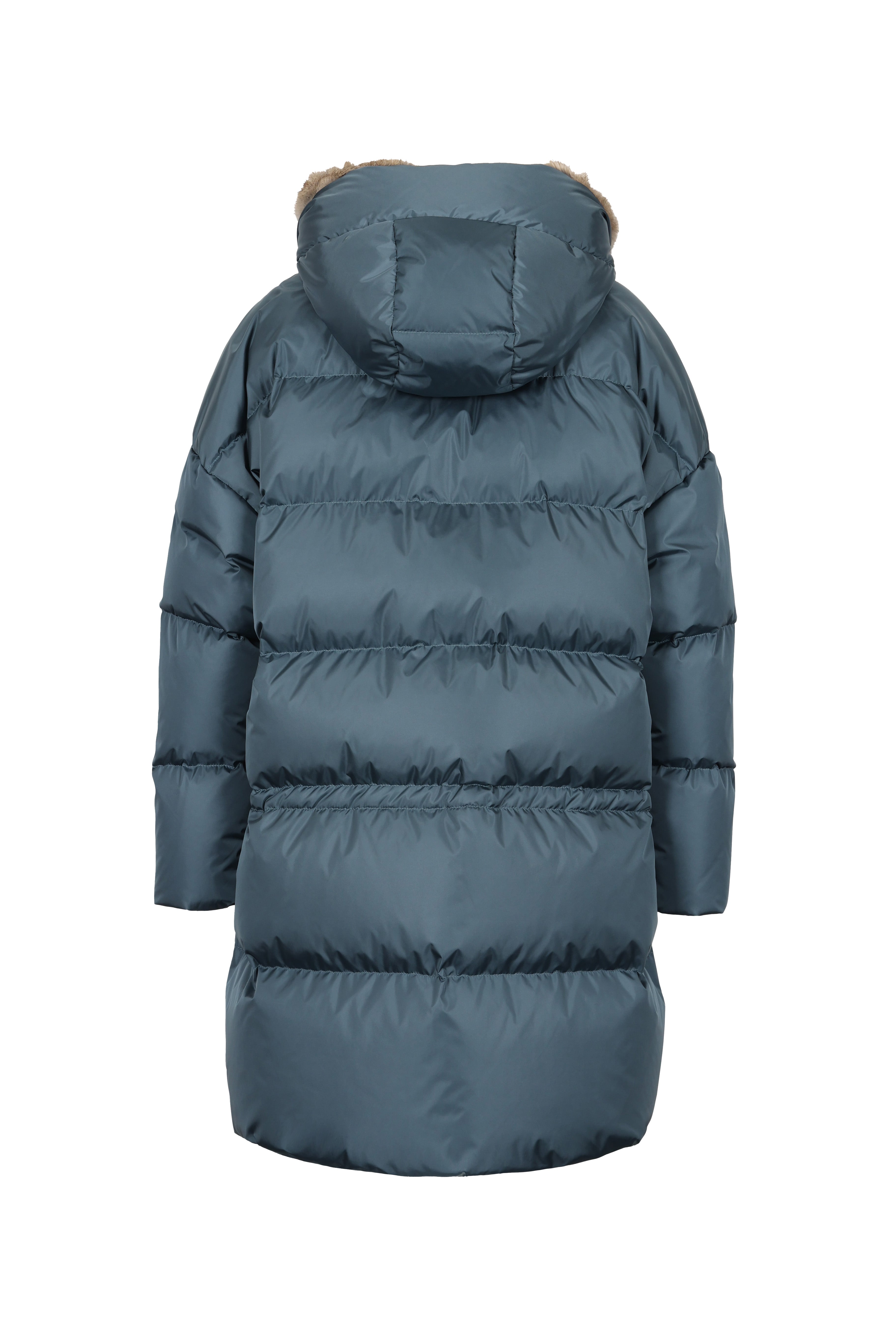 oversized Lempelius down parka in the color pigeon