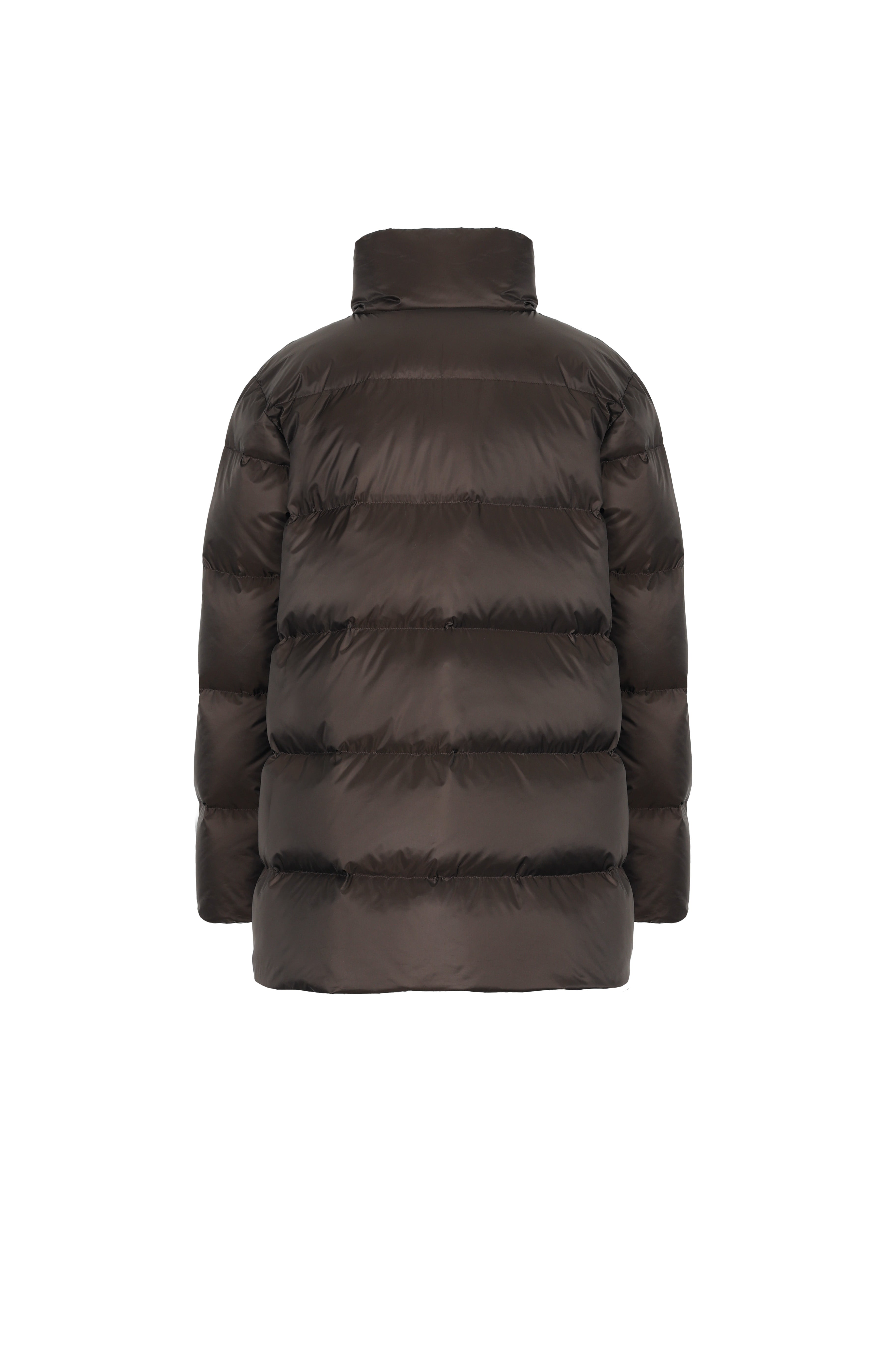 short quilted Lempelius Down Jacket with lapel collar
