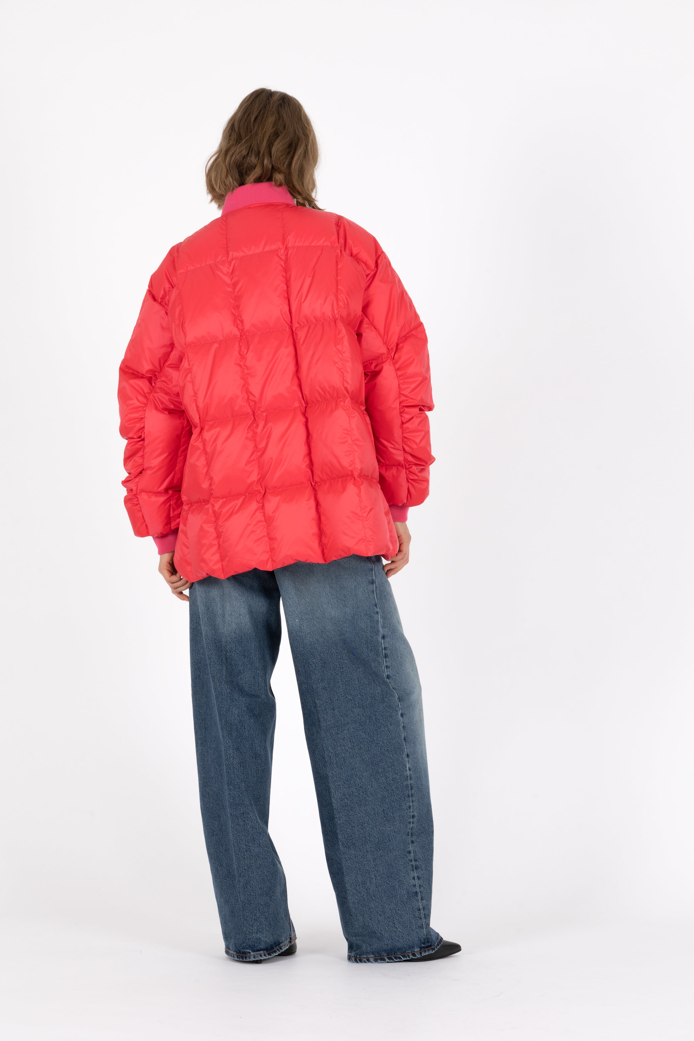 oversized light down jacket