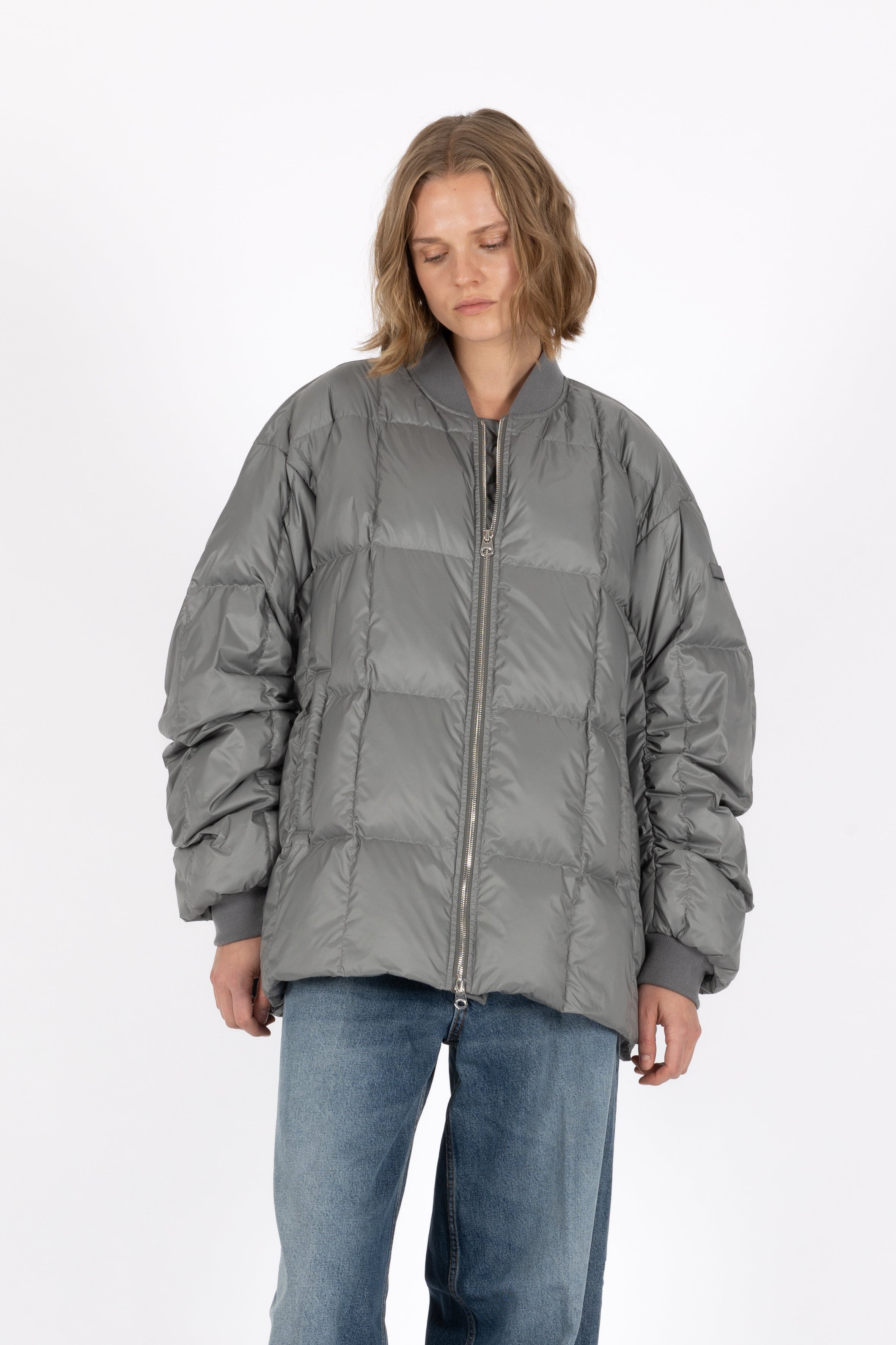 oversized light down jacket