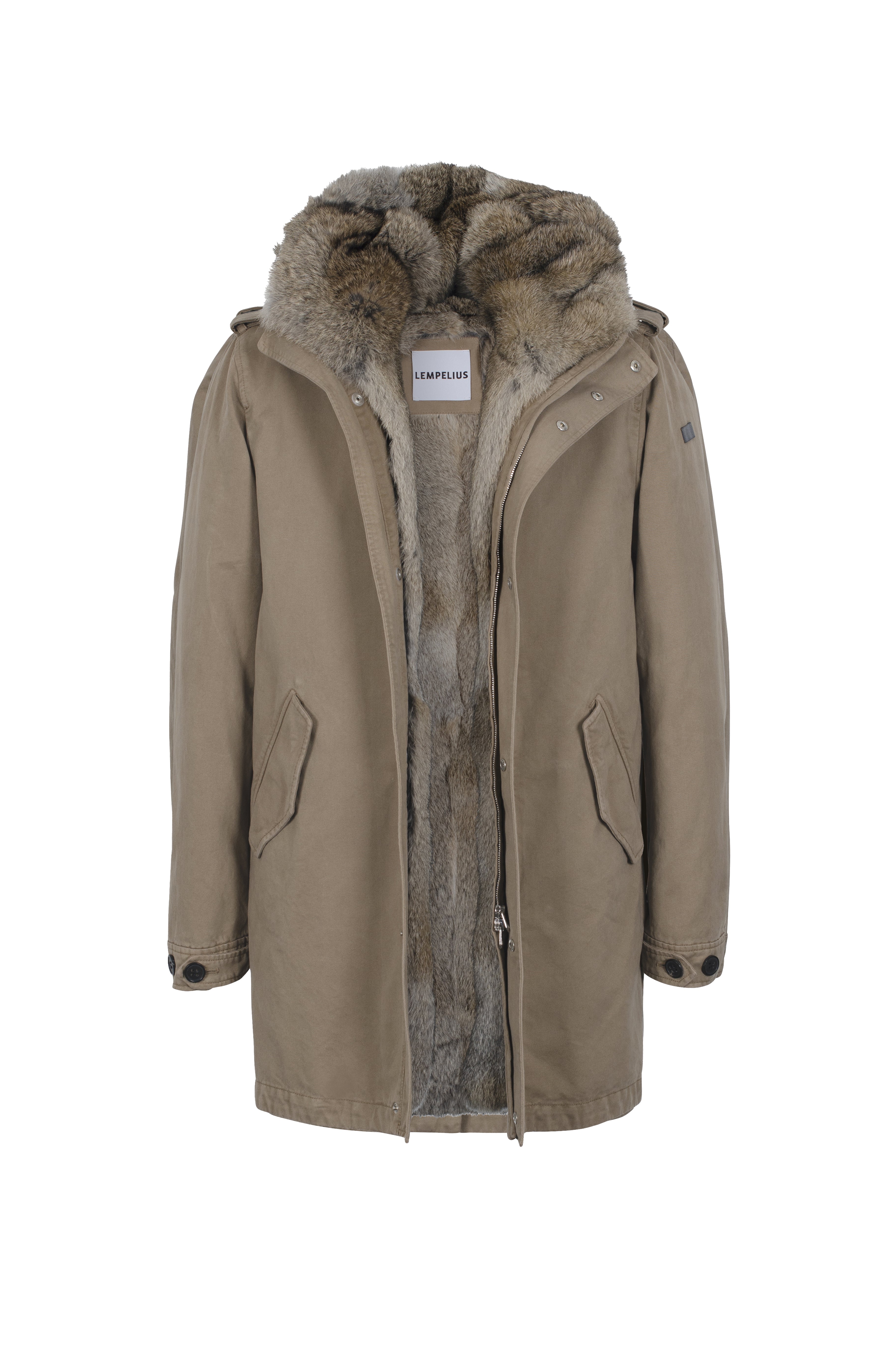 COTTON PARKA ETO WITH FULL FUR