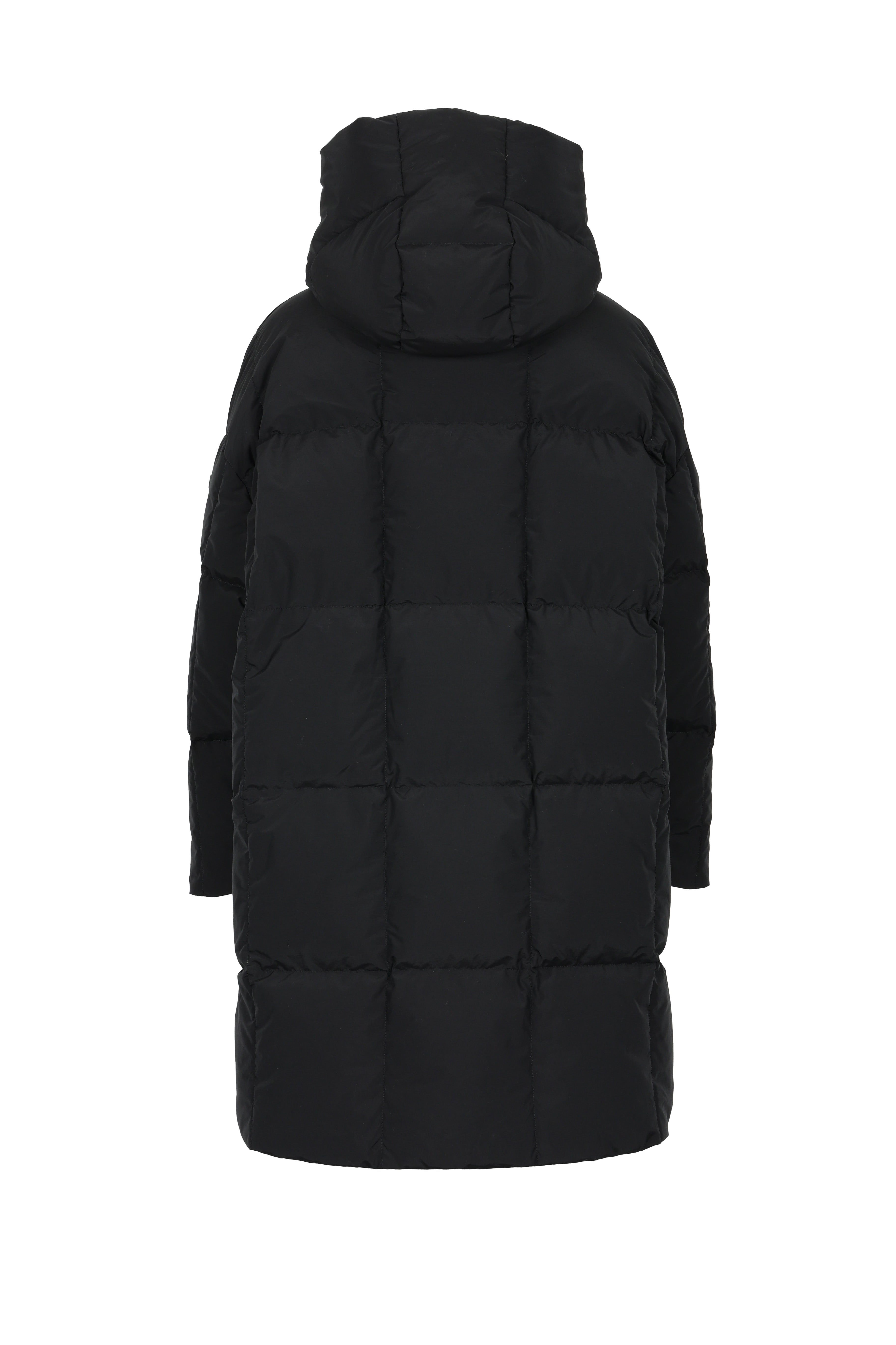 Lempelius wrap down jacket in the color black