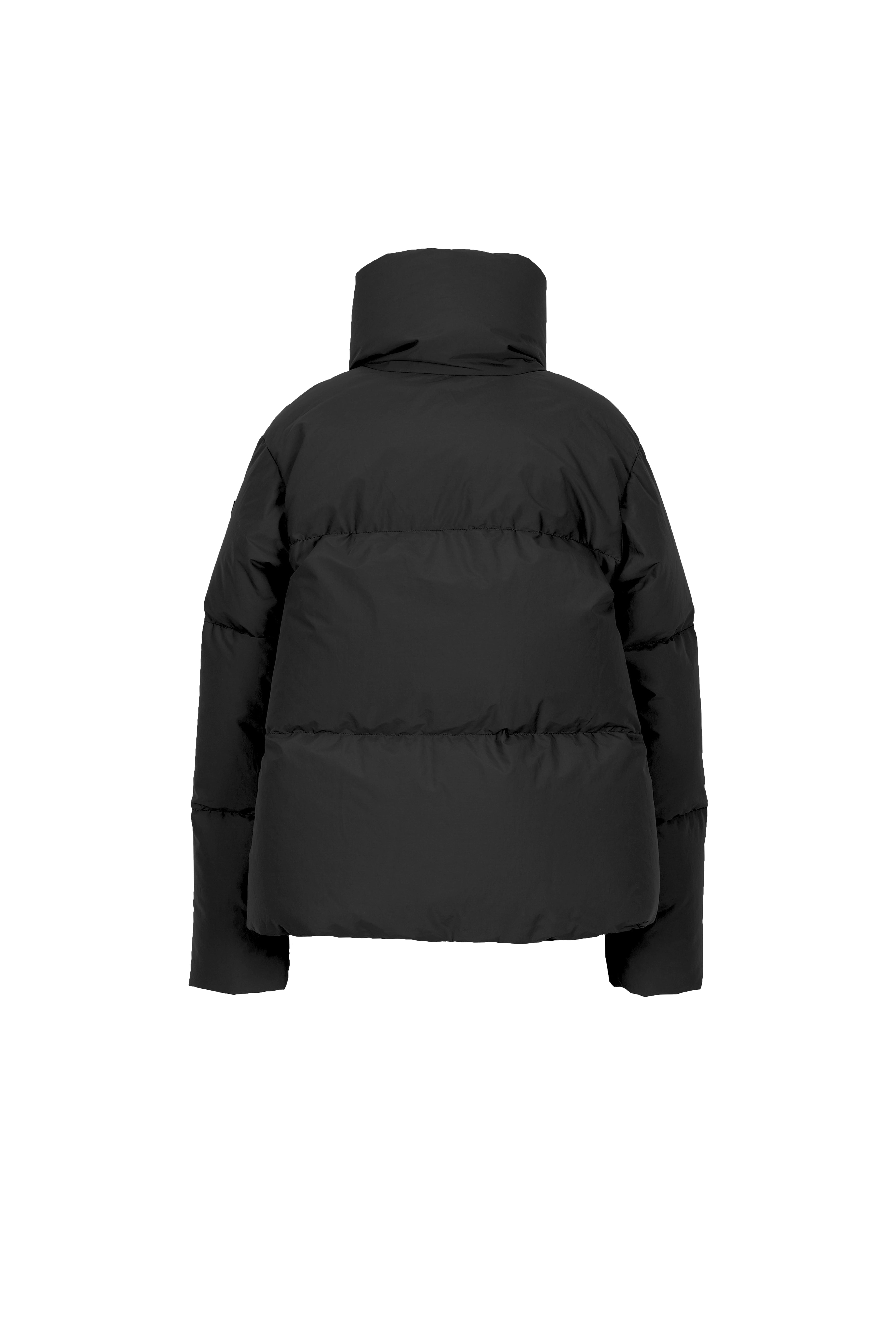 cropped Lempelius down jacket with warming high collar