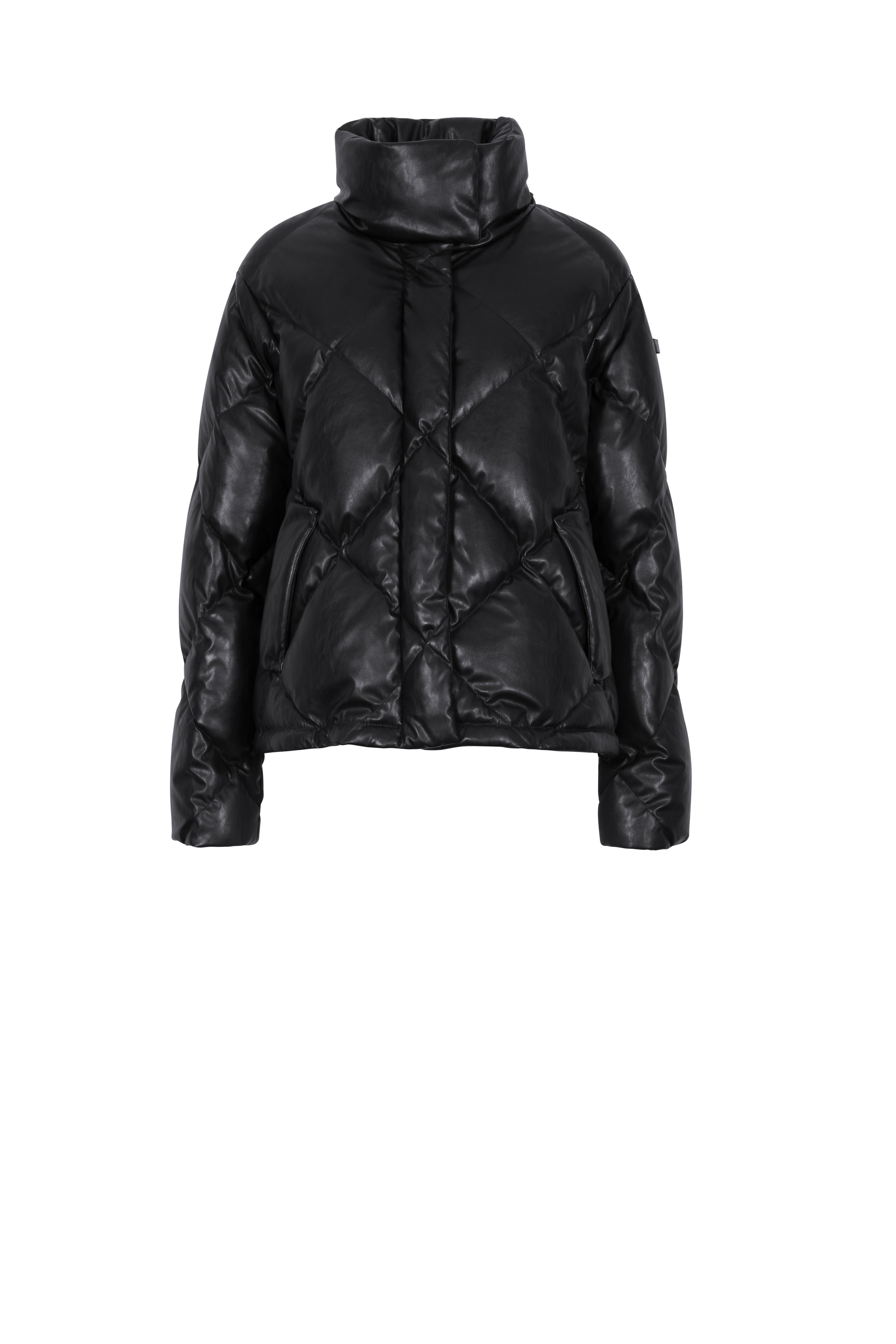 VEGAN LEATHER QUILT JACKET GIA SSW