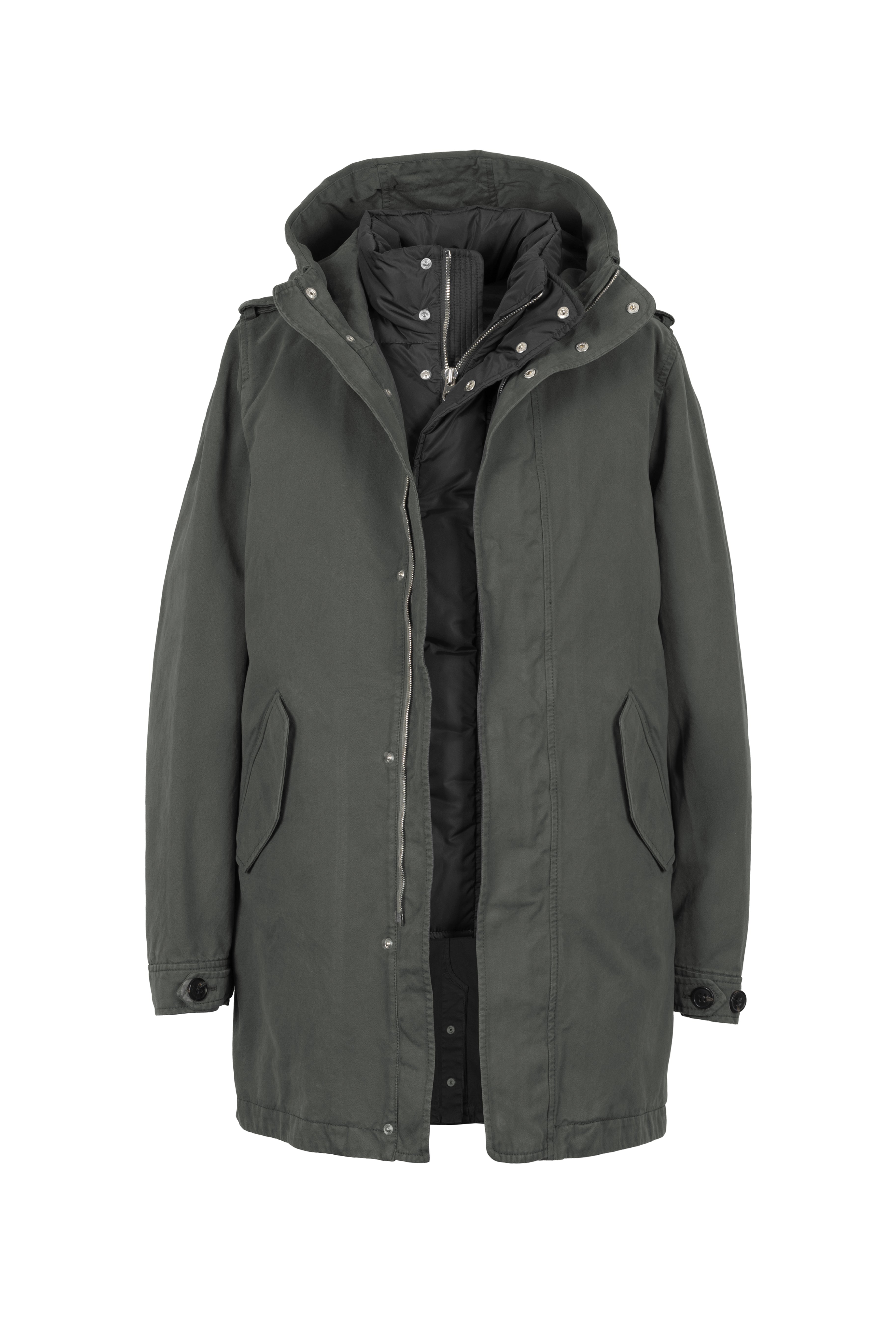 COTTON PARKA TIO WITH DOWN VEST