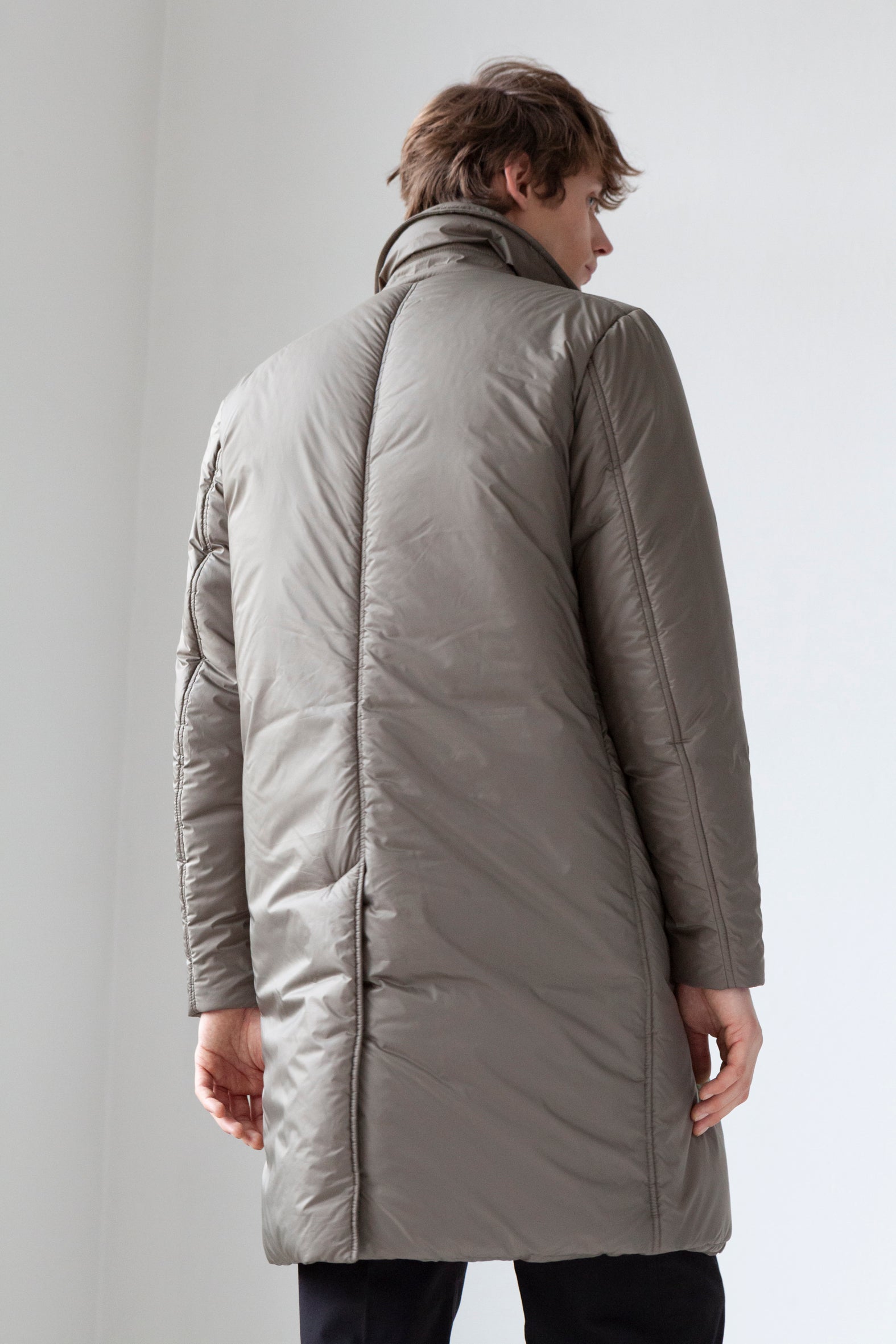 Soft padded Lempelius coat with a straight fit