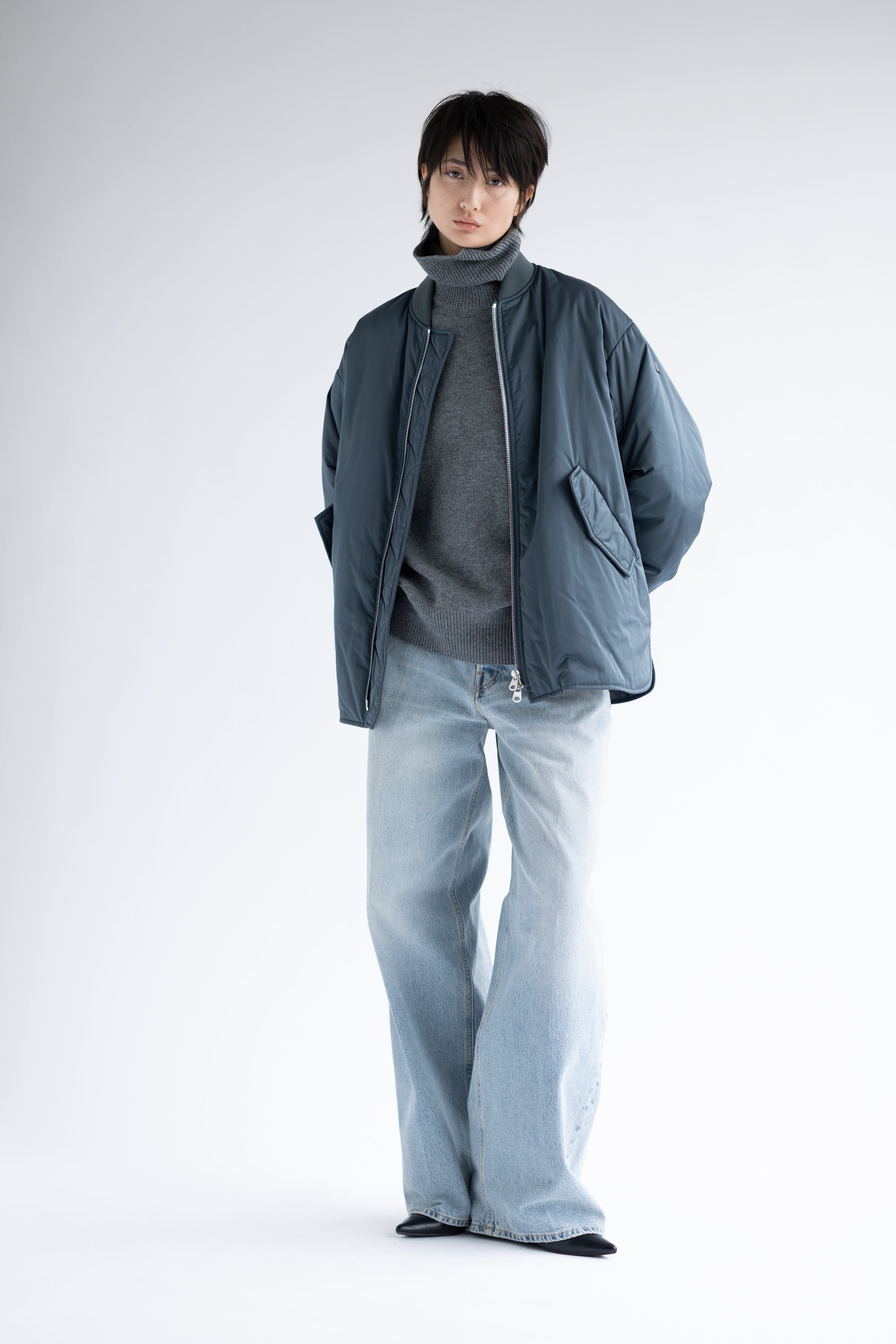 FLARED BOMBER JACKET RIA