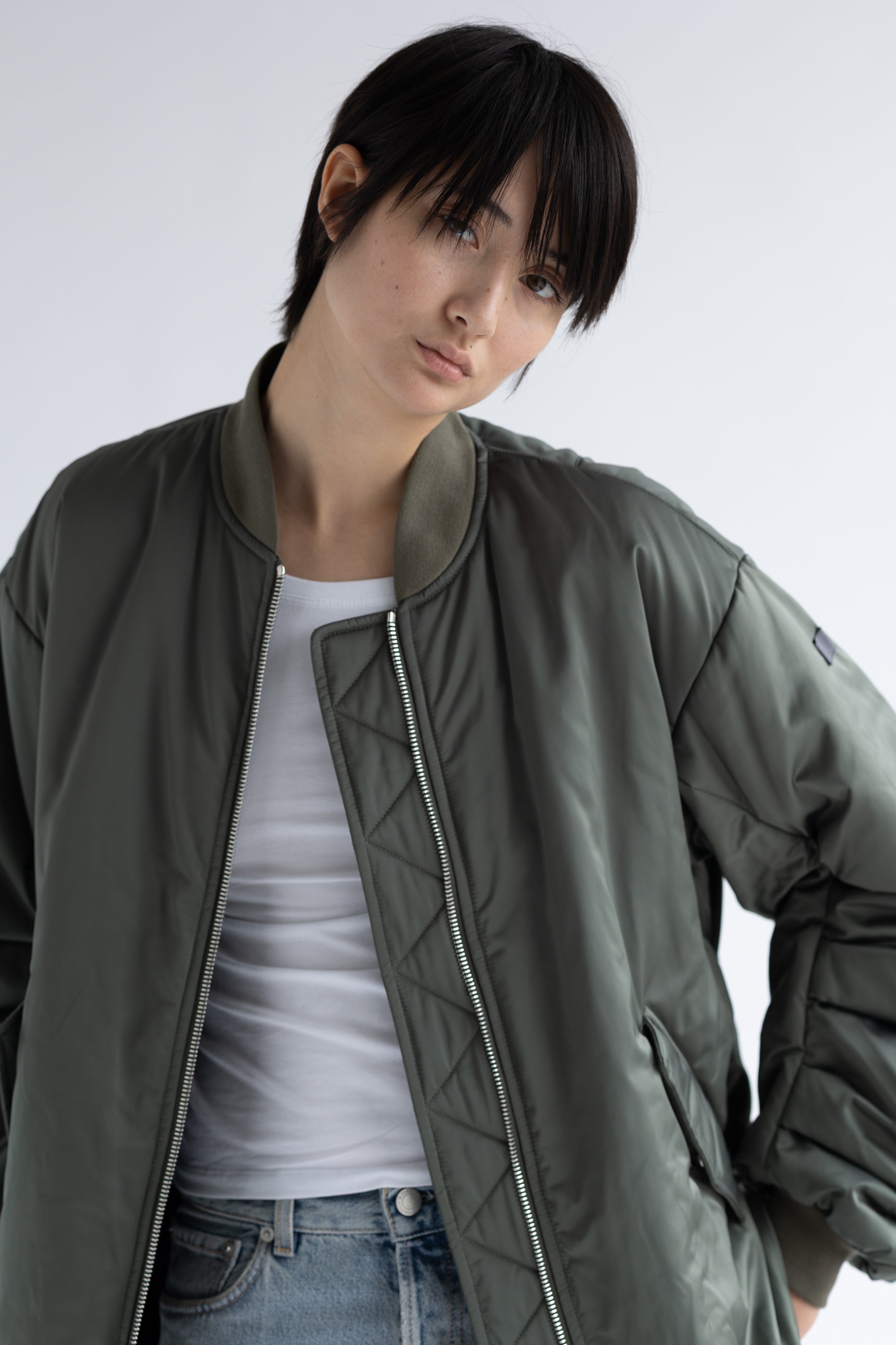 FLARED BOMBER JACKET RIA