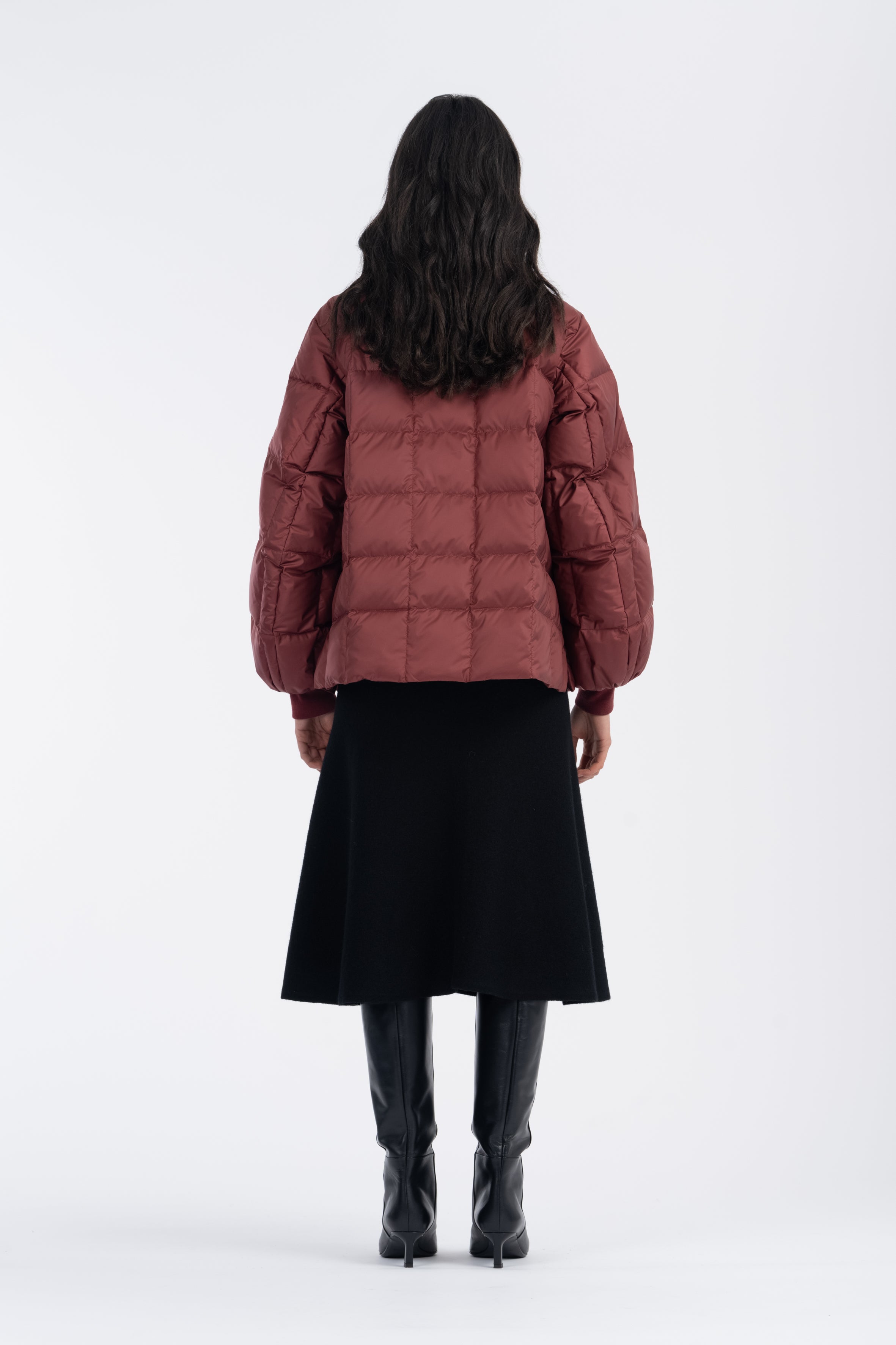 LEMPELIUS quilted lightweight jacket in rosewood