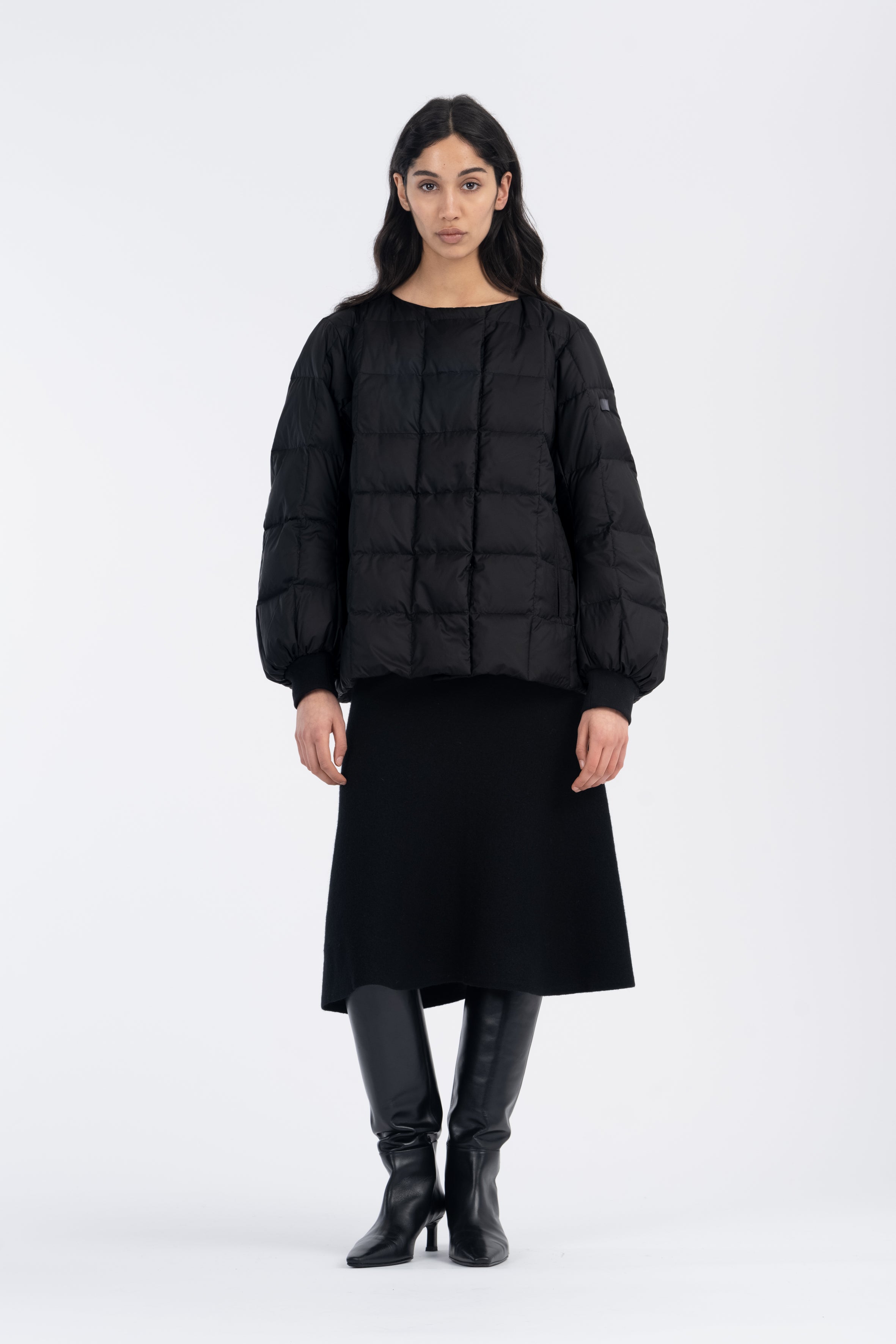 LEMPELIUS quilted lightweight jacket in black