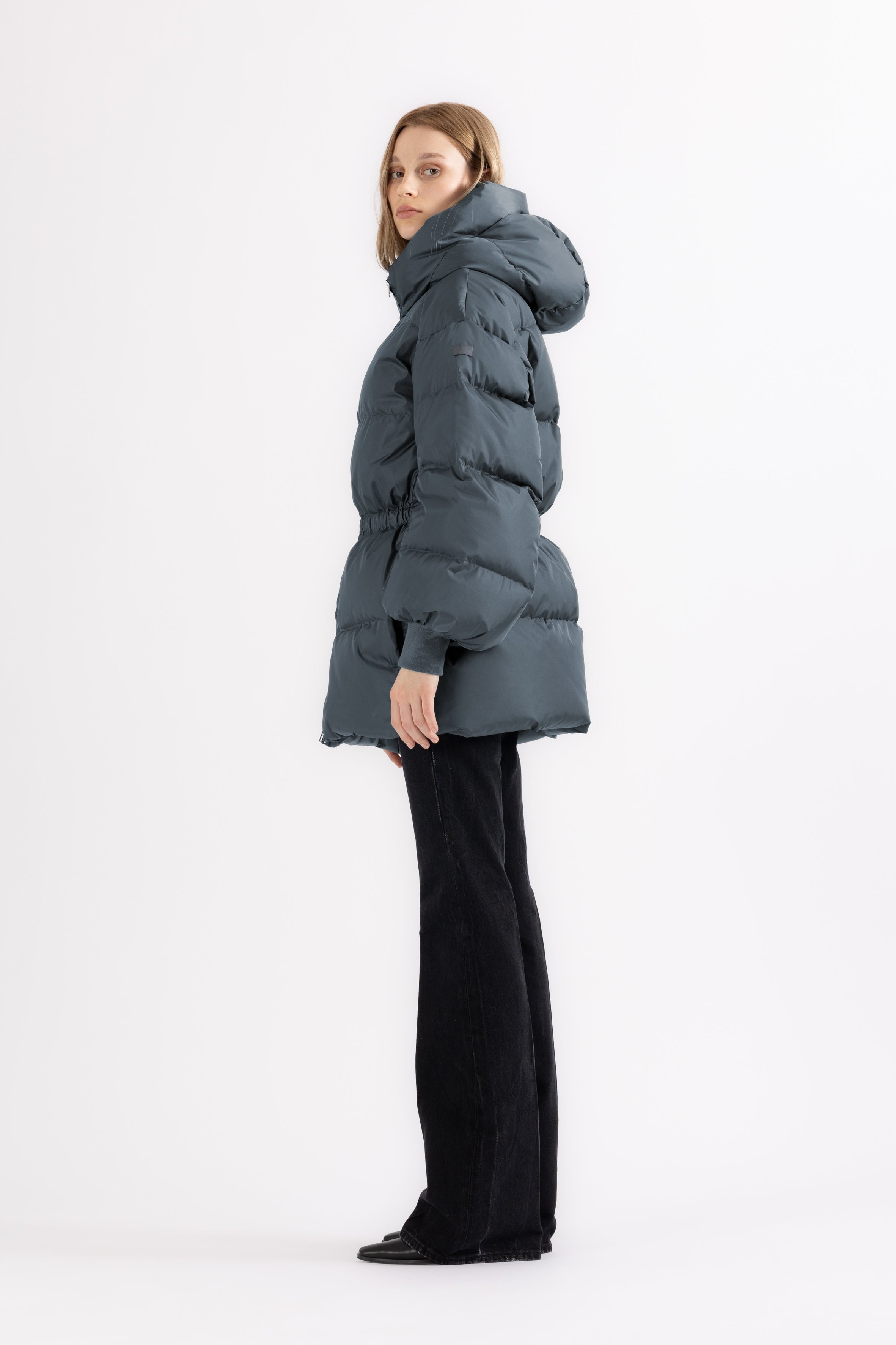 DRAWSTRING DOWN JACKET AZA