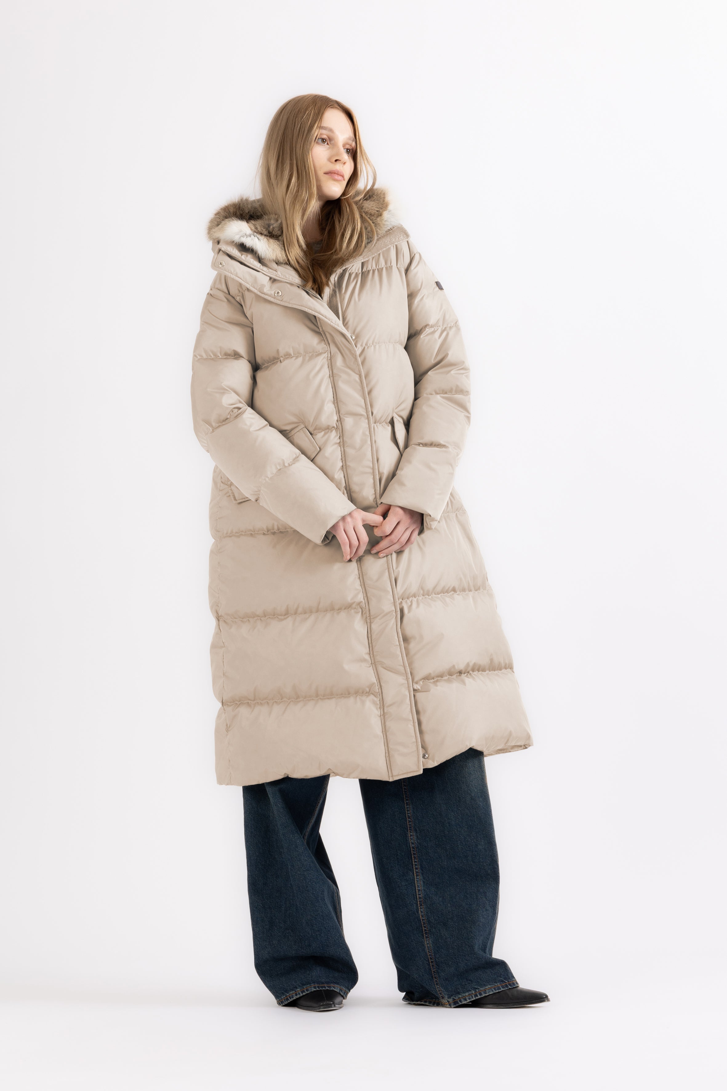 ELONGATED DOWN COAT EZA