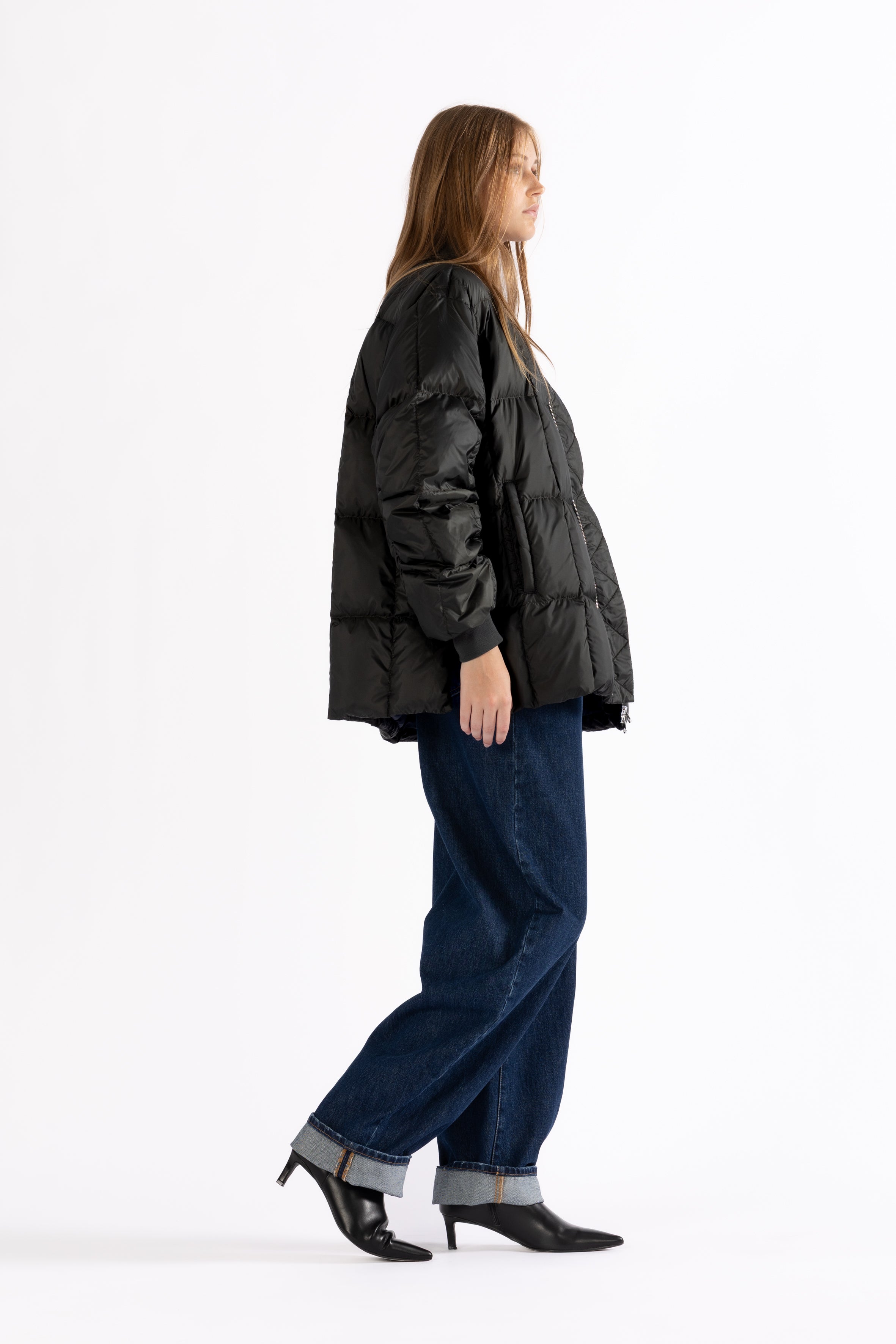 oversized light down jacket