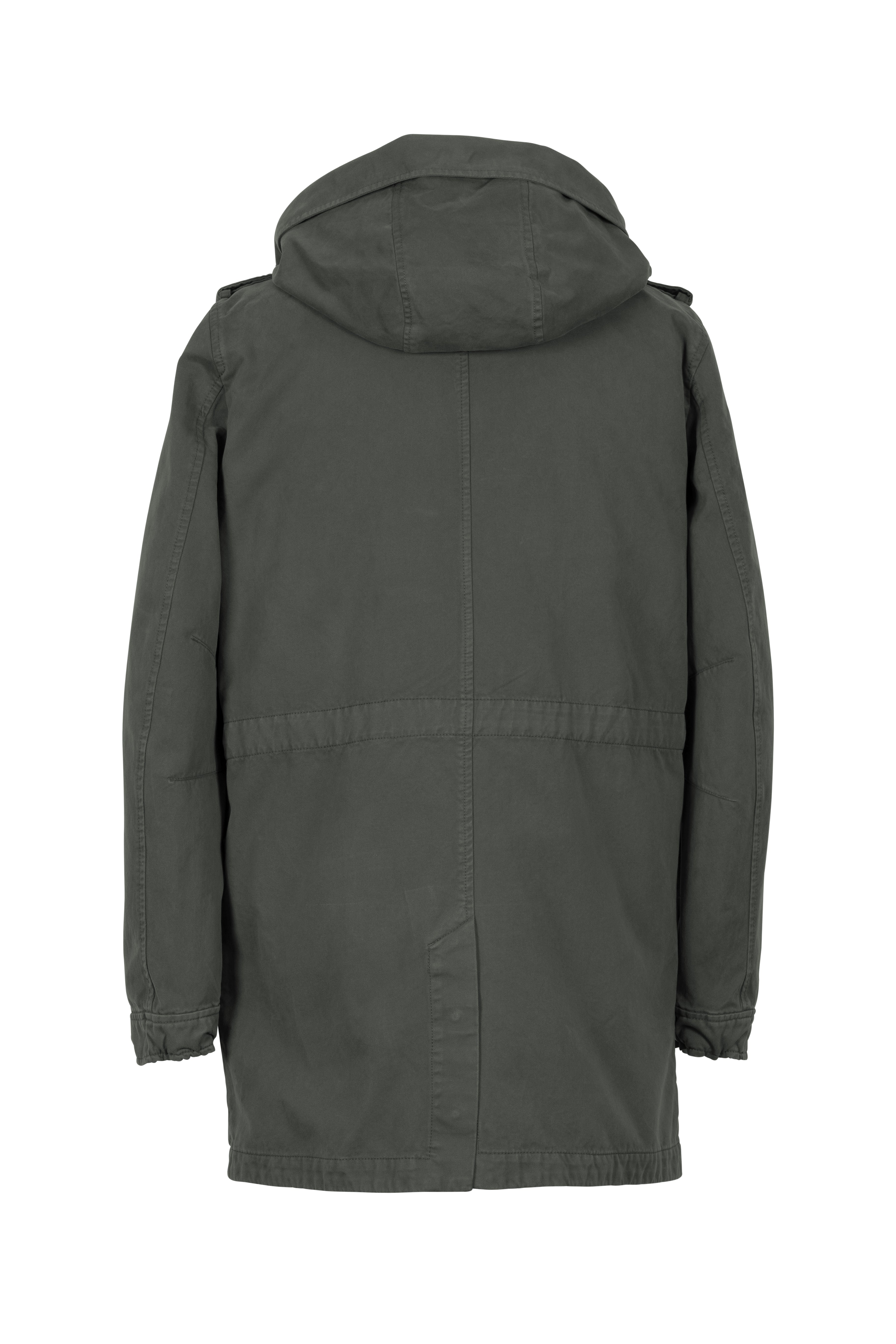 Lempelius cotton Parka with down Vest in Mud green