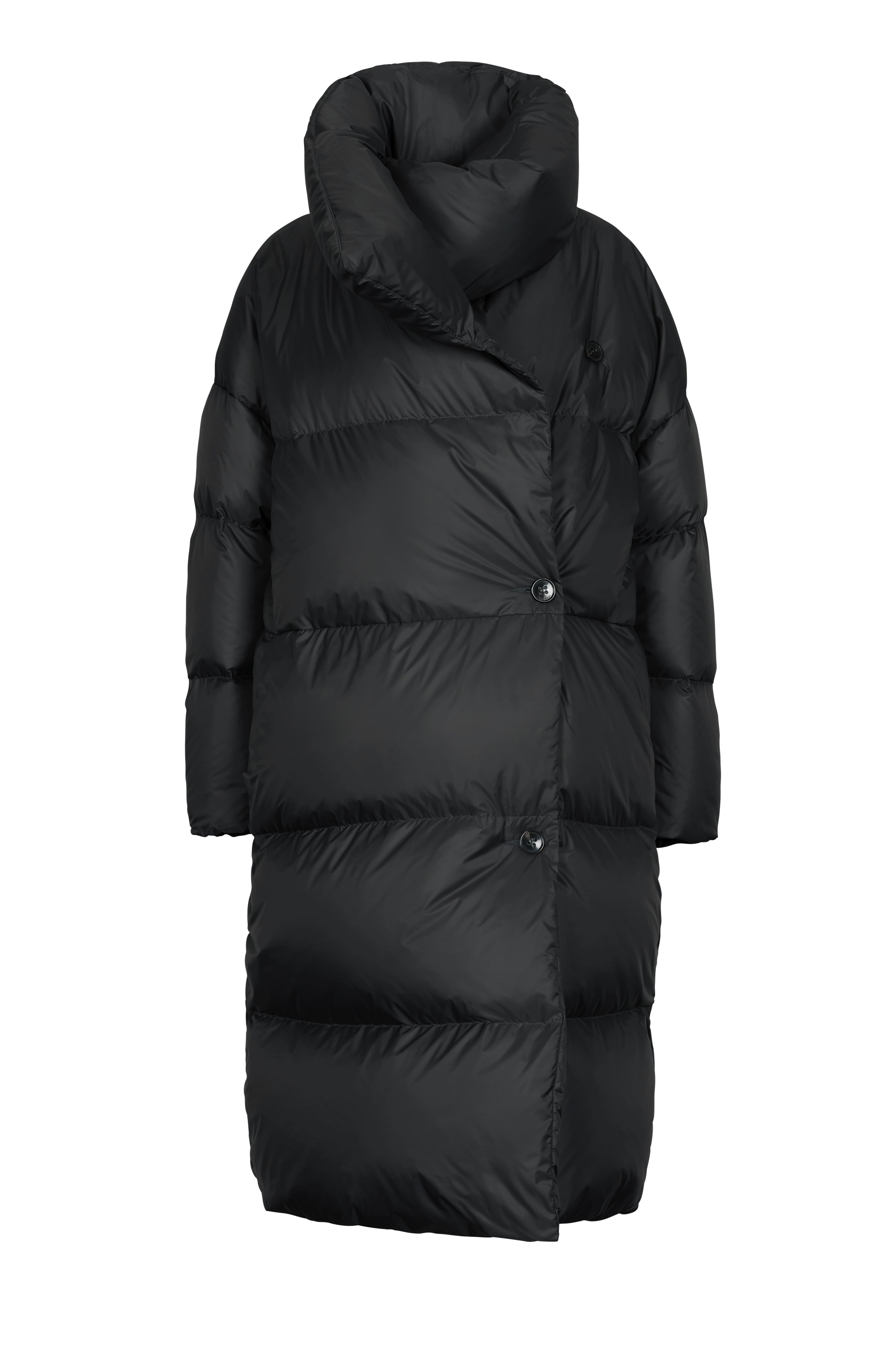 【販売正本】perverze wrap down coat black 定価132，000円 ジャケット・アウター