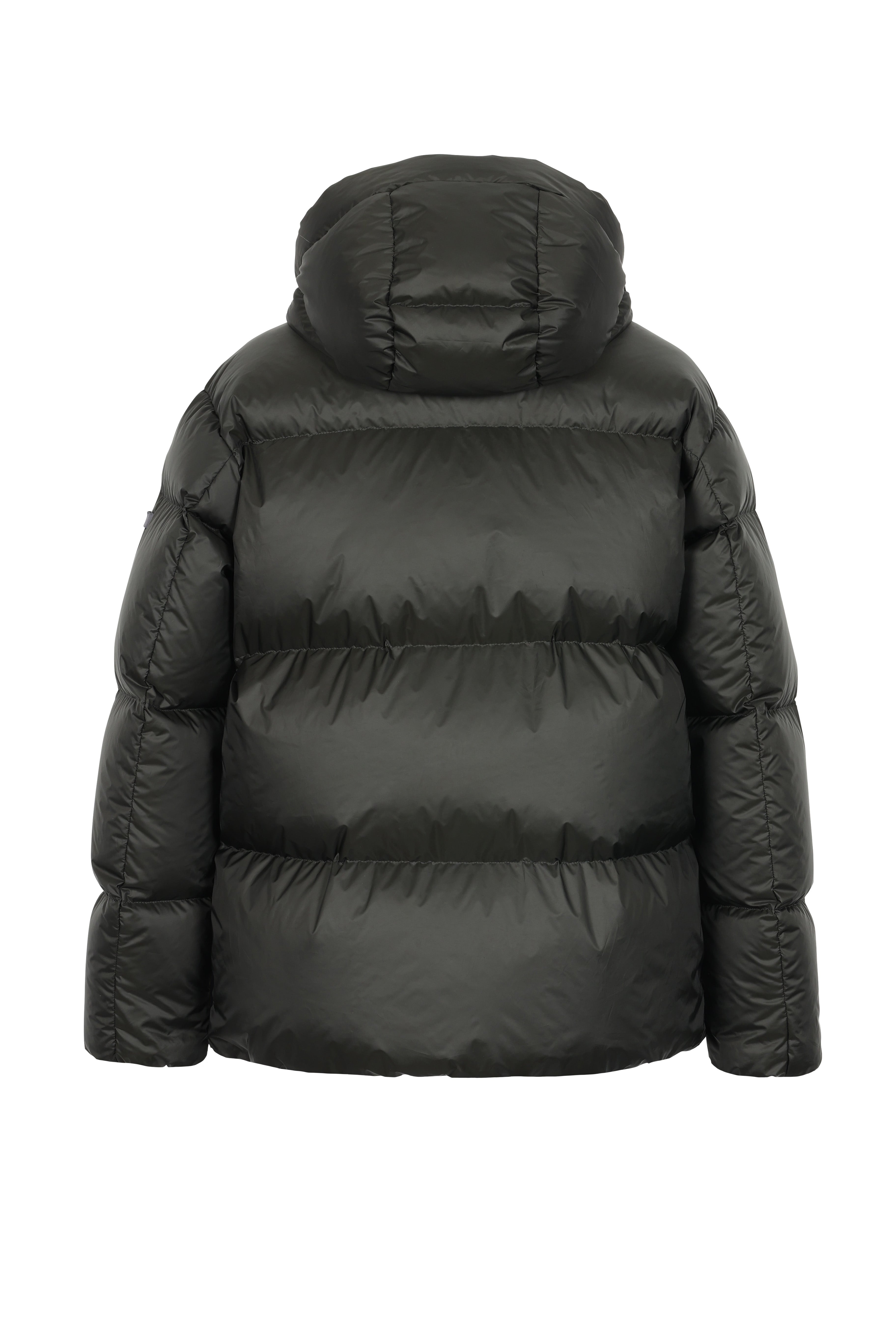 Mens Down puffer in deep green