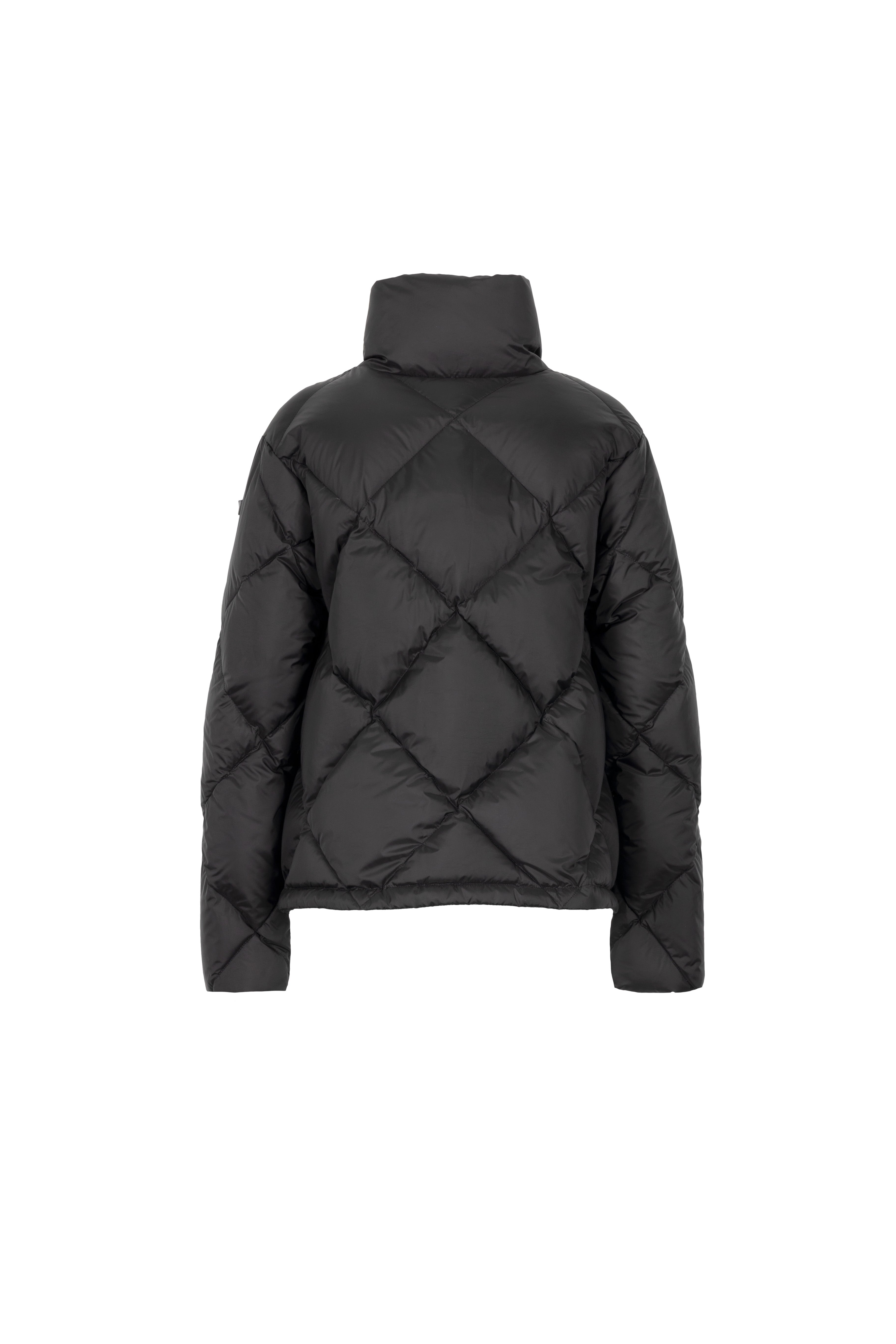 short Diamond quilted Lempelius Jacket in color black