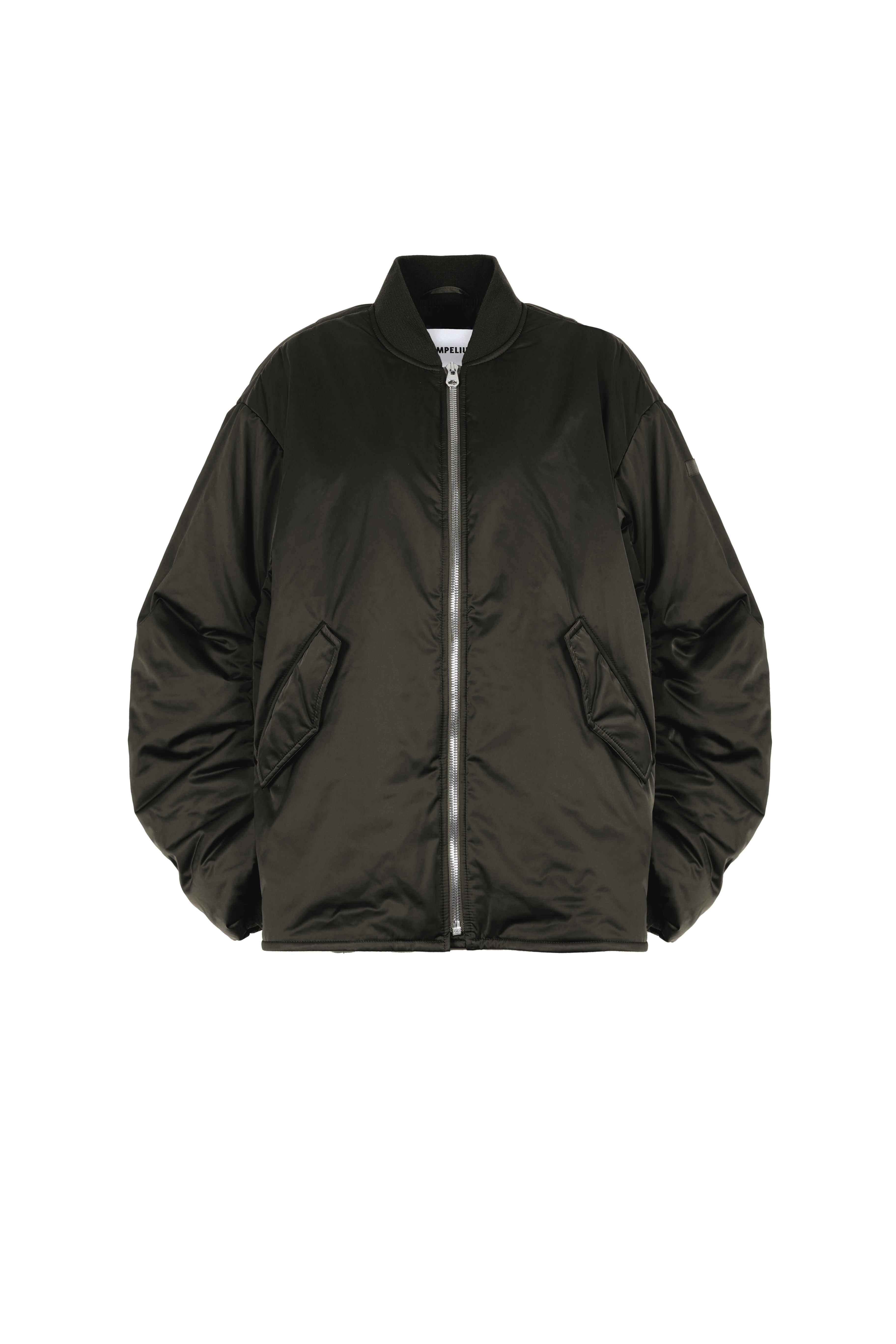 LEMPELIUS padded lightweight bomber jacket in dark olive