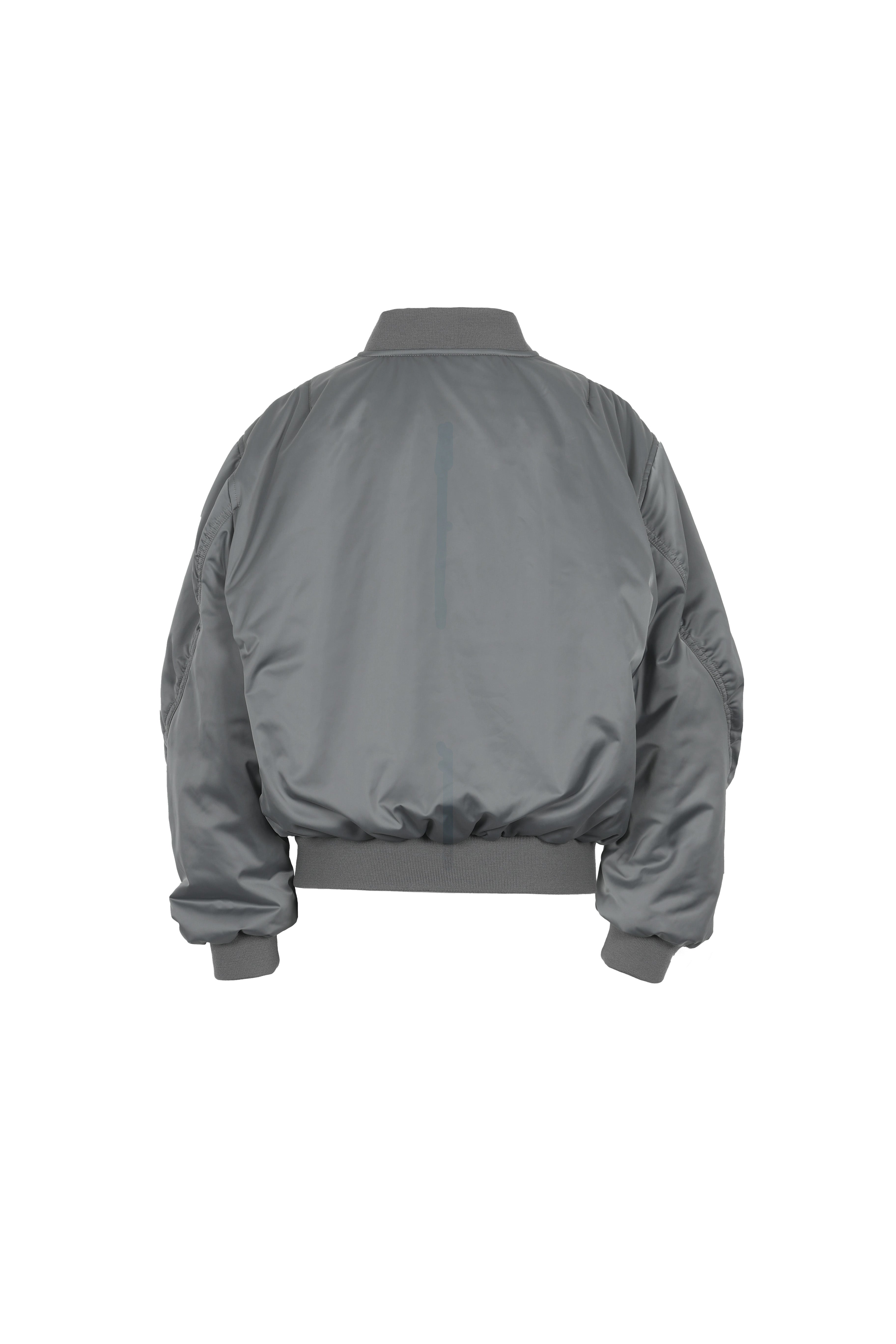 padded lightweight bomber jacket in sterling