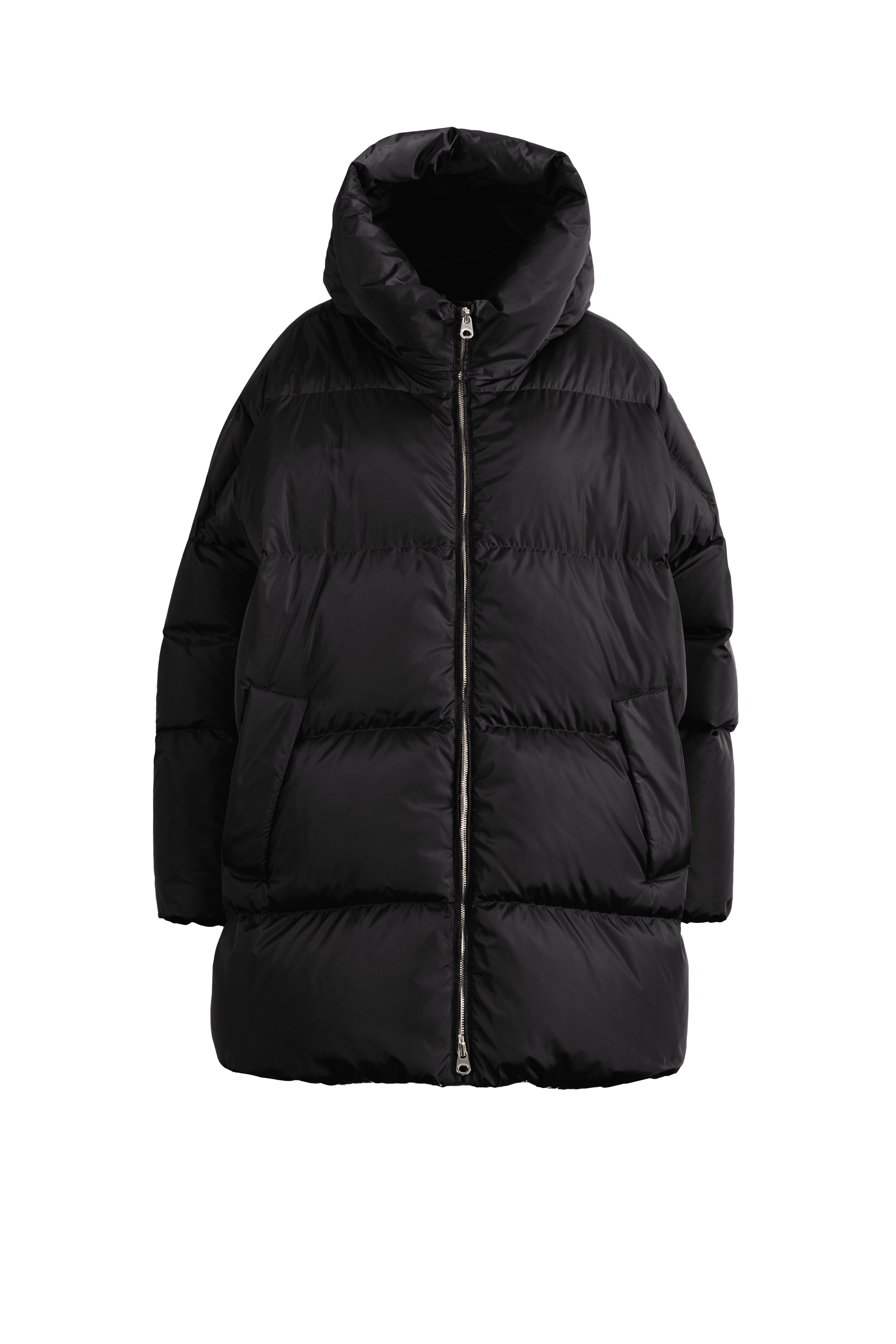 Black down parka deals